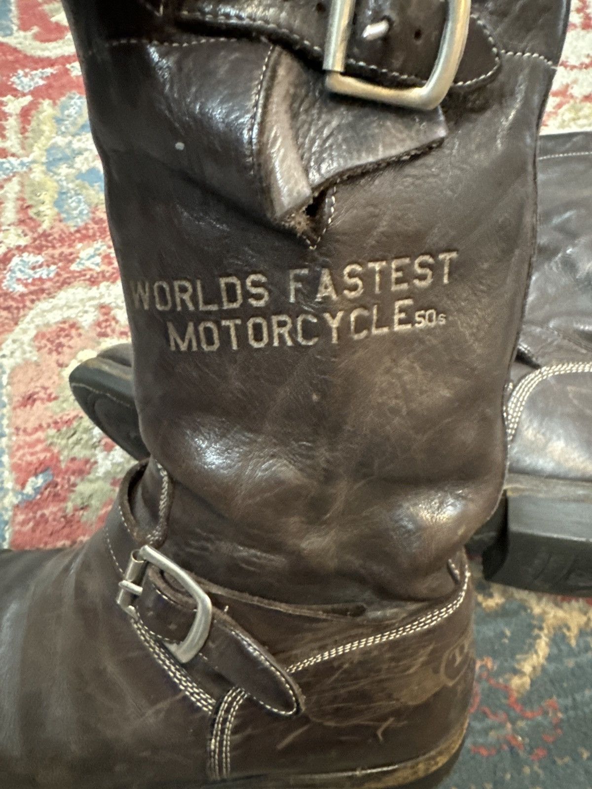 Paul Smith Triumph by Paul Smith motorcycle boots Size US 8 / EU 41 - 2 Thumbnail
