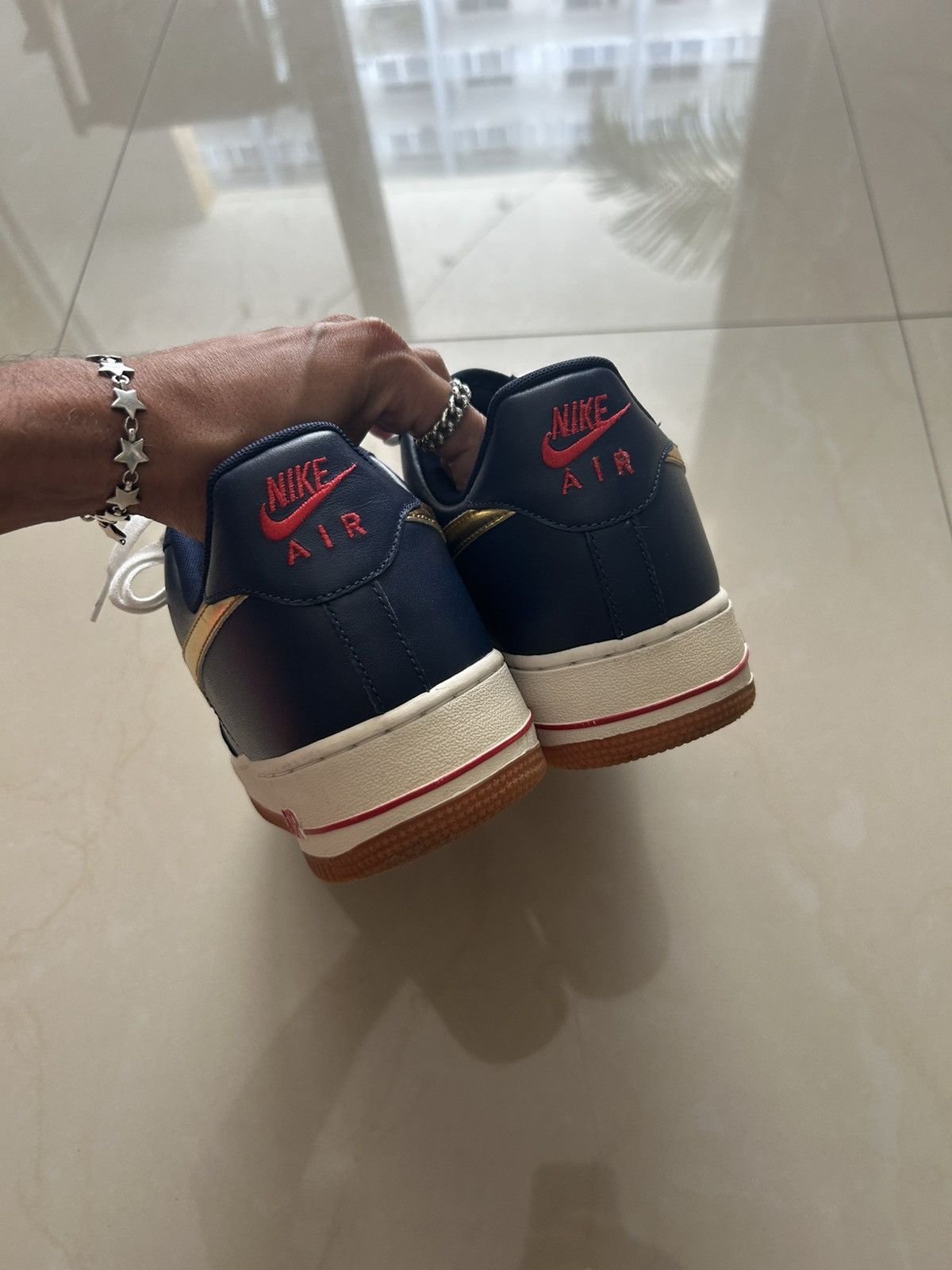Nike 2012 Nike team USA olympic air force 1s Size US 11 / EU 44 - 4 Thumbnail