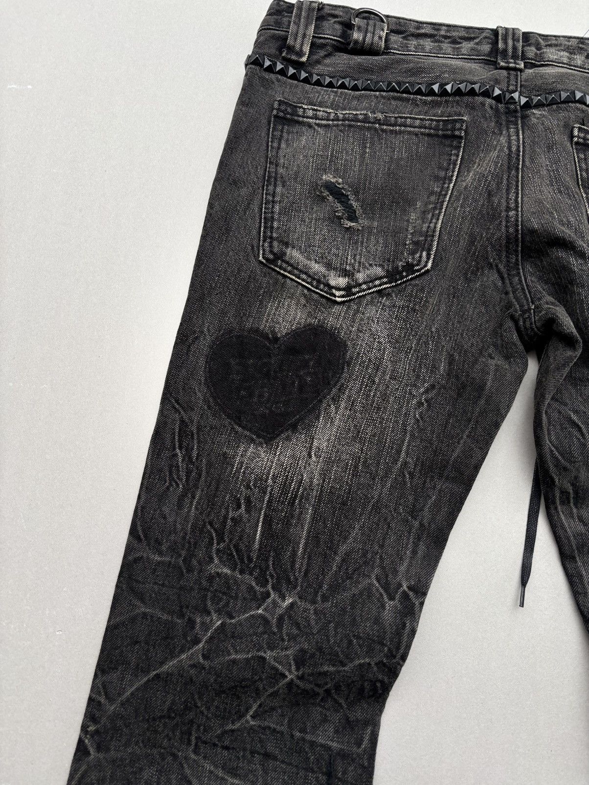 Japanese Brand BUZZSPUNKY lace up flare jeans Size US 28 / EU 44 - 9 Thumbnail