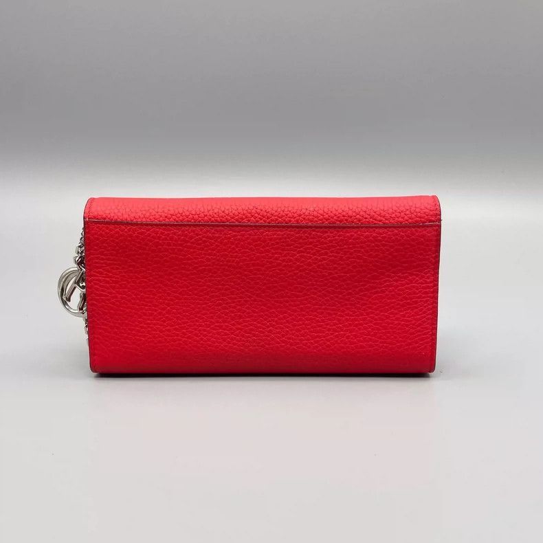 Dior Dior Red Leather Long Handbag-2505 Size ONE SIZE - 2 Thumbnail