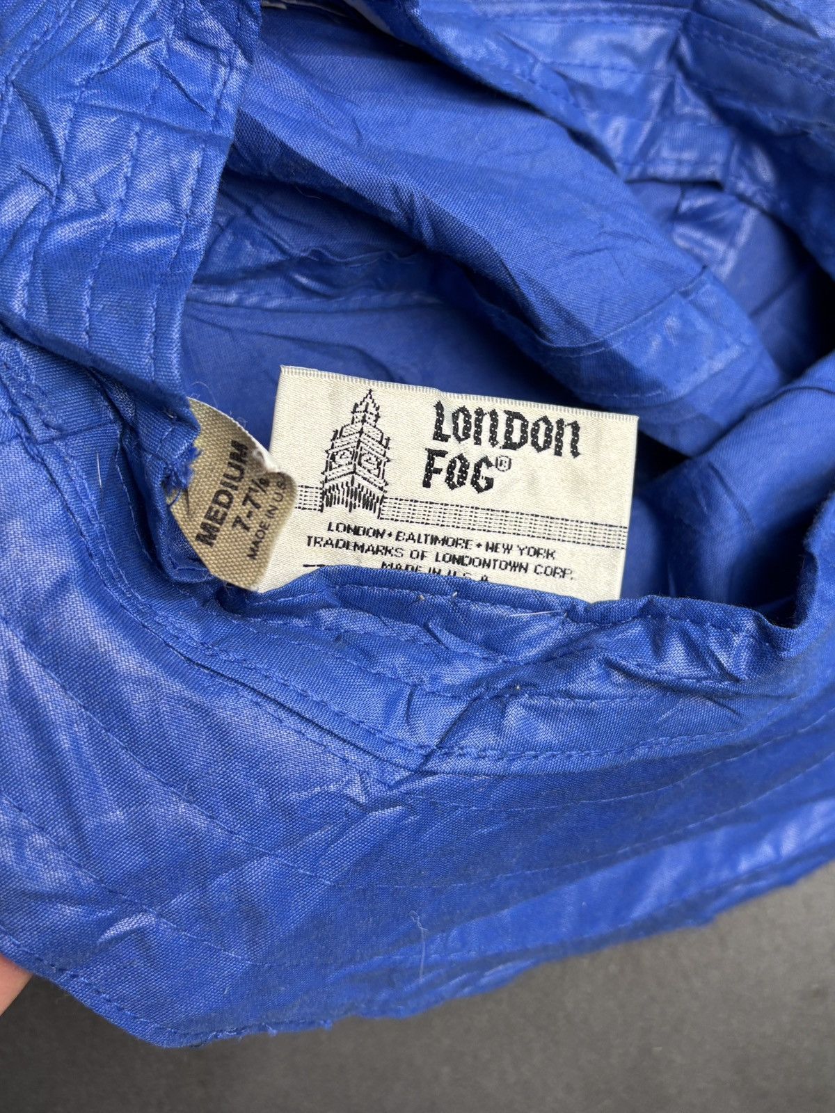 London Fog × Vintage 1970s London Fog Hat Vintage Rain Hat 70s Bucket Hat Booney Size ONE SIZE - 4 Thumbnail