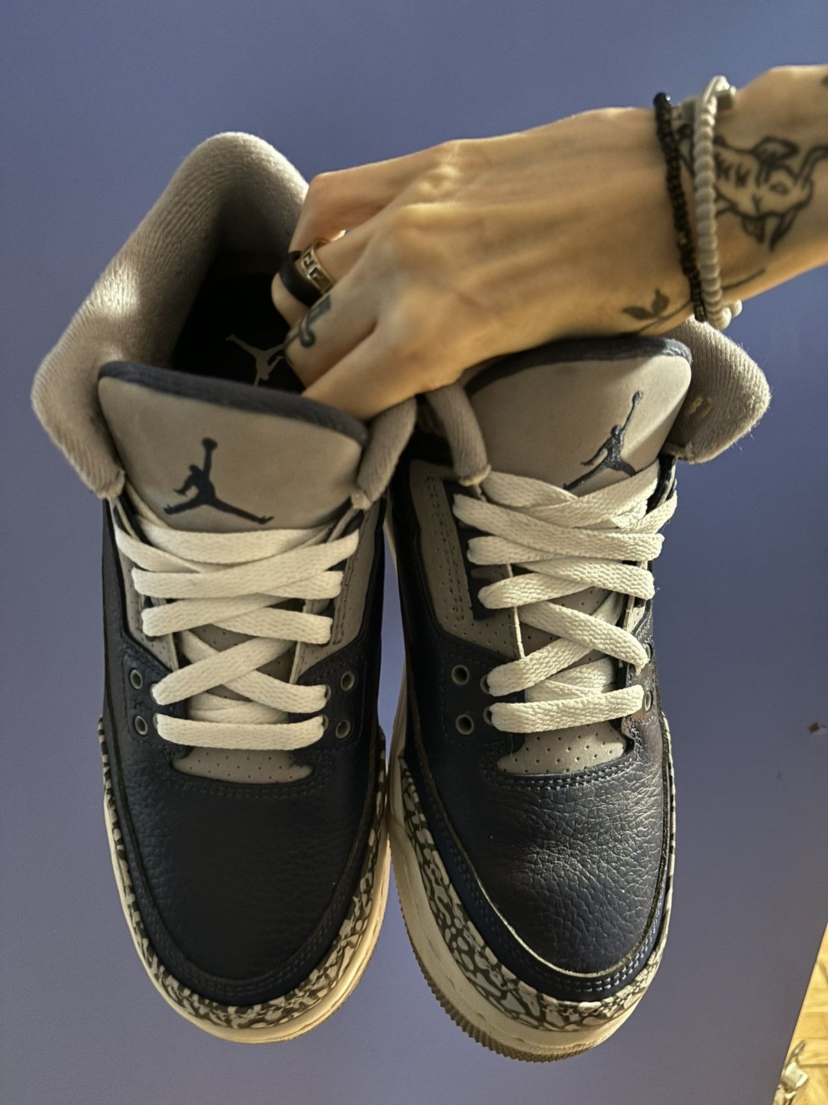 Jordan Brand × Nike Air Jordan 3 Retro GS ‘Georgetown’ Size US 6.5 / EU 39-40 - 4 Thumbnail