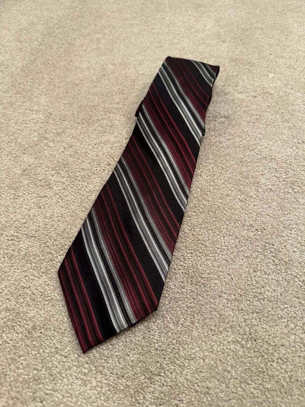 Designer × Vintage Insignia striped silk tie Size ONE SIZE - 1 Thumbnail