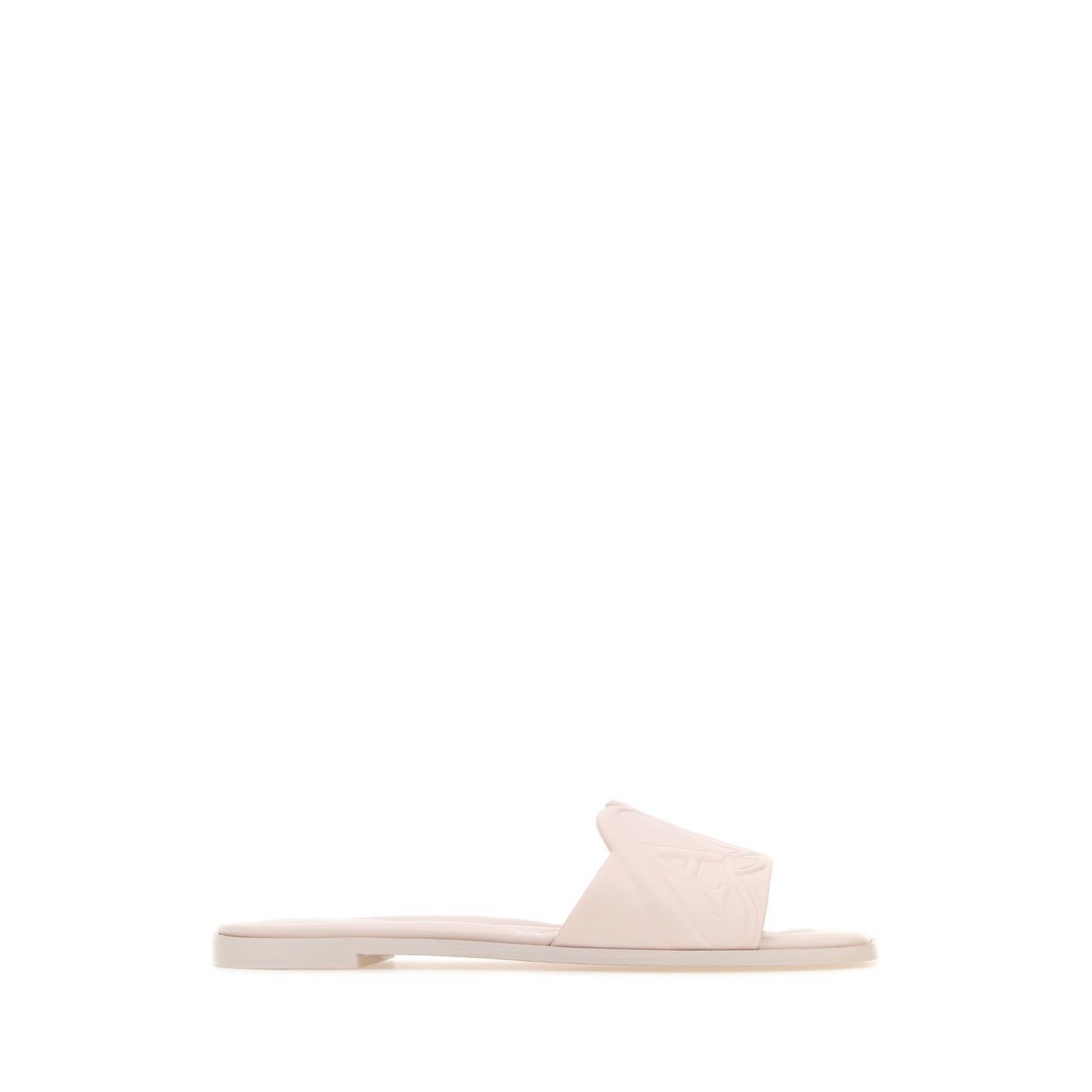 Alexander McQueen ALEXANDER MCQUEEN Pink Leather Slippers New & Authentic (Wom Size US 8 / IT 38 - 1 Thumbnail