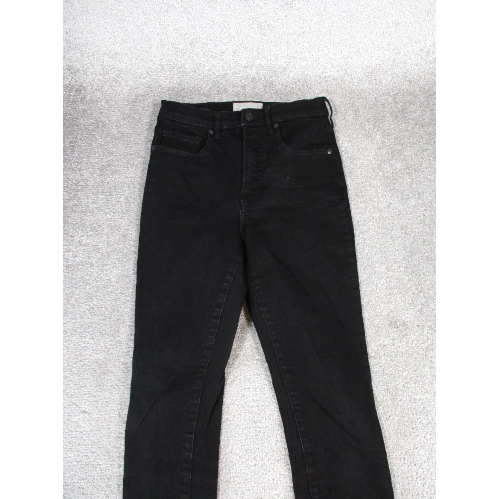 Everlane Everlane Jeans Womens 28 Black Denim High Rise Skinny Zip Size 28" / US 6 / IT 42 - 2 Thumbnail