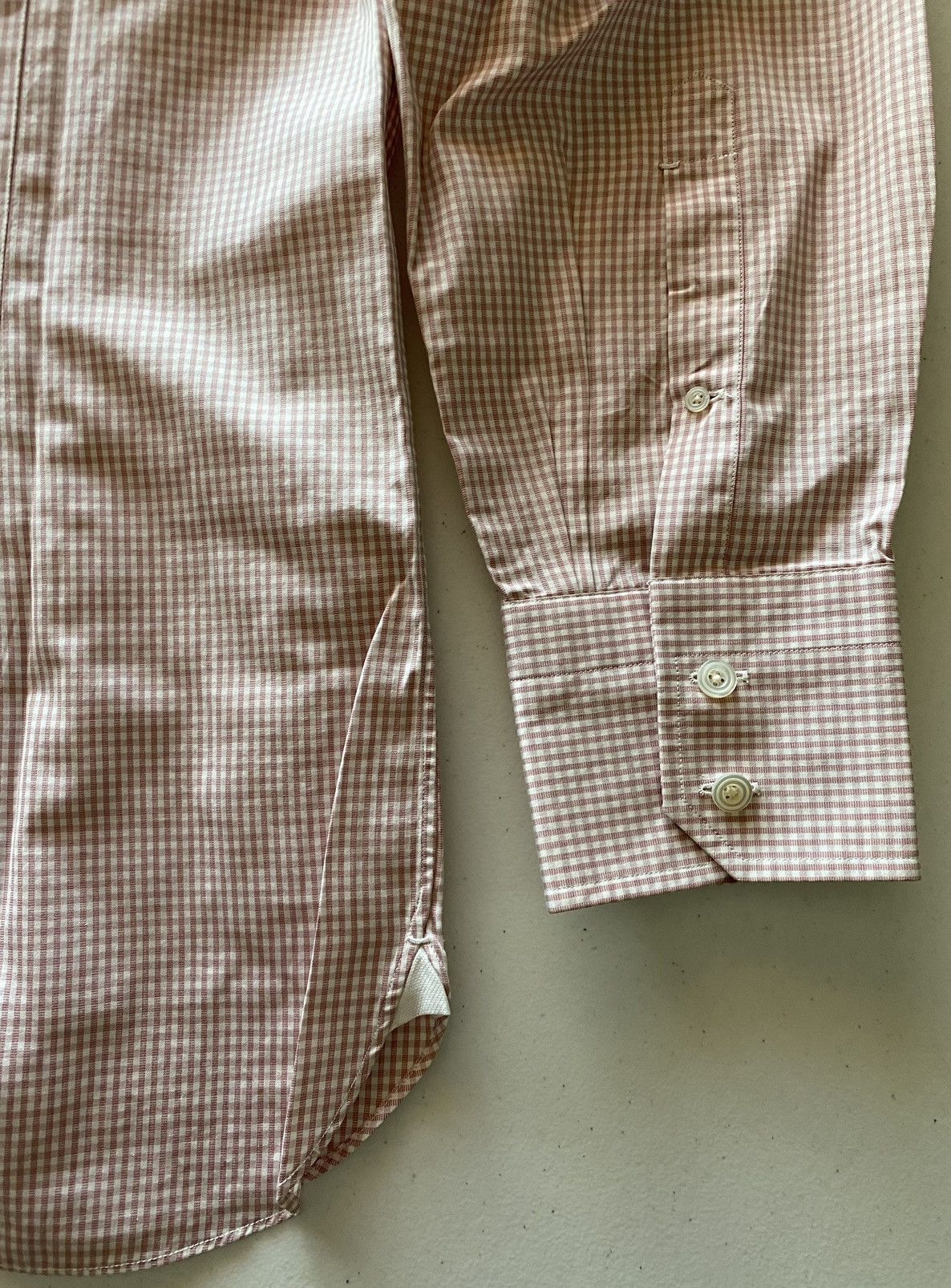 Tom Ford Tom Ford light pink gingham check shirt 17 43e NEW Size US L / EU 52-54 / 3 - 5 Thumbnail