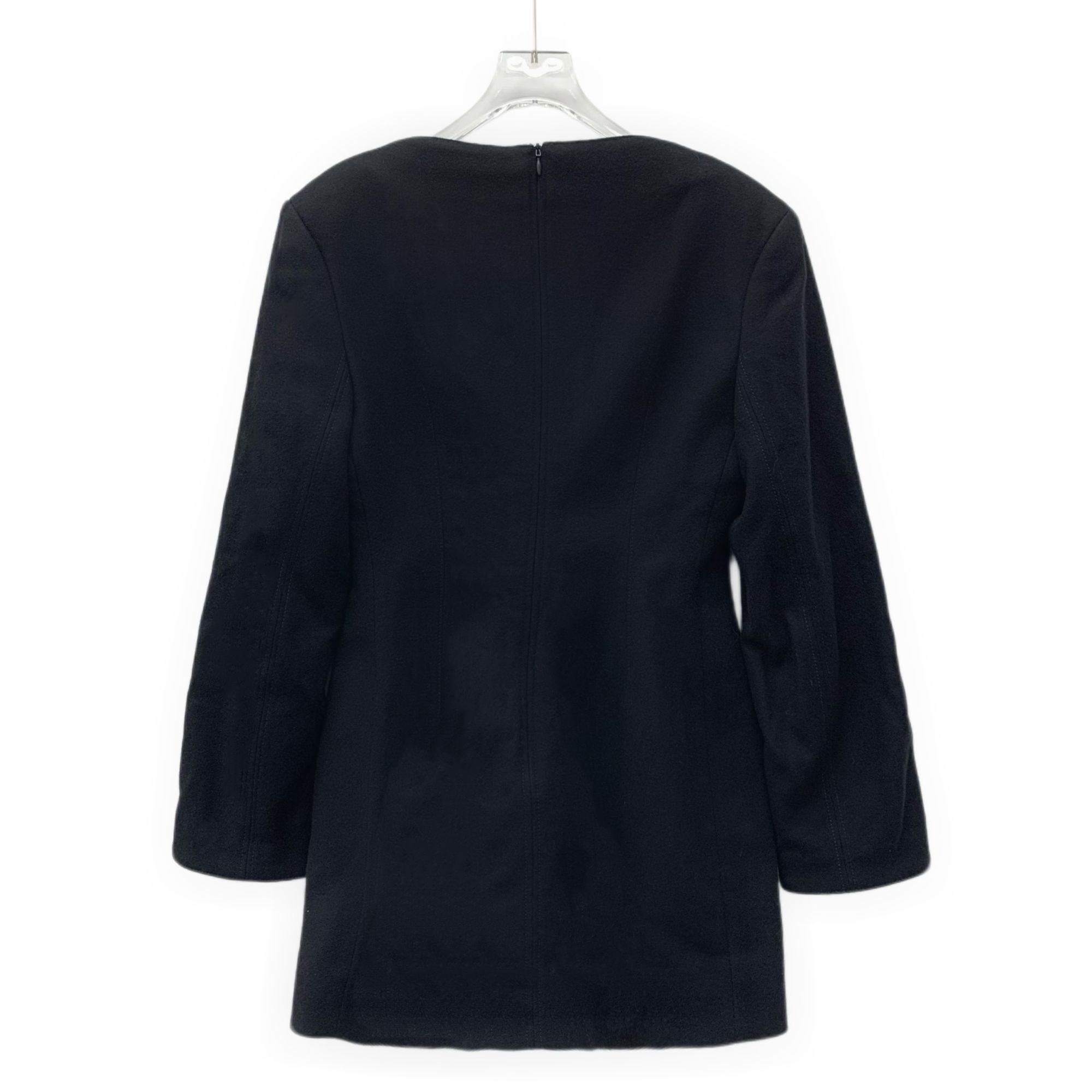 Acne Studios ACNE STUDIOS Black Wool Blend Long Sleeve Dress With Pockets Size XS / US 0-2 / IT 36-38 - 6 Thumbnail