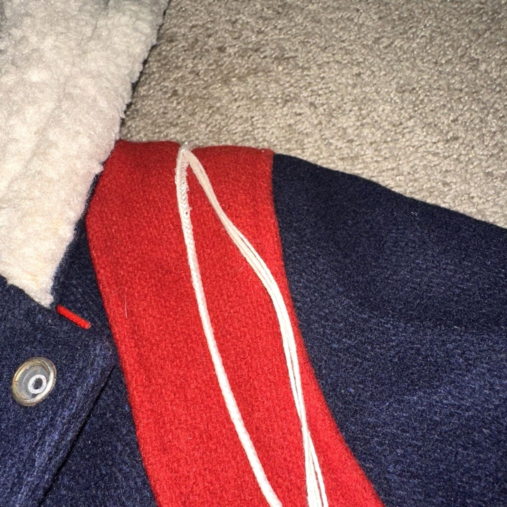 Vintage VINTAGE Sheraton Wool Varsity Jacket Mens Small Blue 60s 70s Lined Sherpa Logo Embroidered Snap Button Colleg 90s? Size US S / EU 44-46 / 1 - 3 Thumbnail