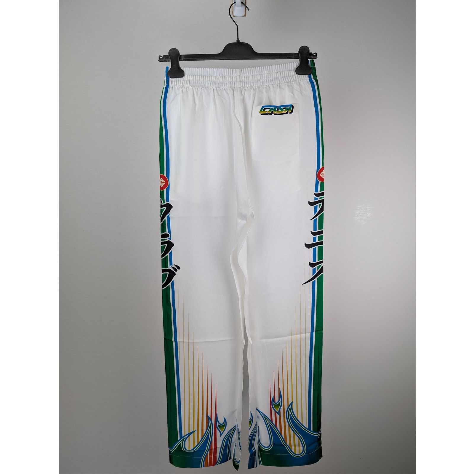 Casablanca o1rshd1 Silk Twill Drawstring Trouser sweatpant Flame Laurel Size US 34 / EU 50 - 13 Thumbnail