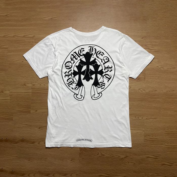 Chrome Hearts Chrome Hearts - Three Cross Horseshoe Tee | Grailed