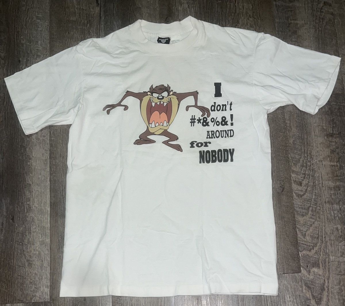 Warner Bros Vintage Warner Bros Looney Tunes Taz Banned Shirt size Large Size US L / EU 52-54 / 3 - 1 Thumbnail