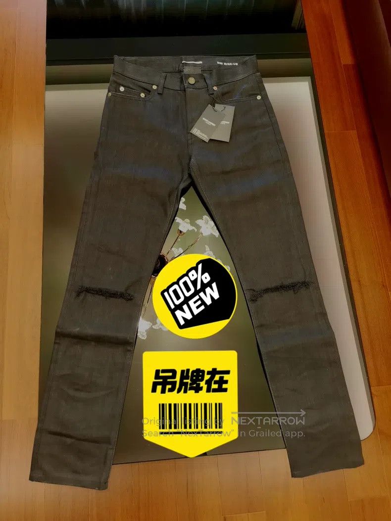 Saint Laurent Paris Saint Laurent Paris Knee Cut Denim Jeans i Size US 28 / EU 44 - 2 Thumbnail