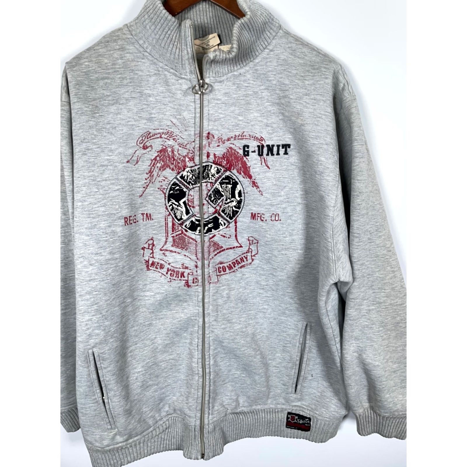 Vintage G-Unit Sweatshirt Full Zip Mens XL Gray Vintage 90s Hip Hop Retro Heavyweight Pockets Graphic Print Sweatshirt Size US XL / EU 56 / 4 - 4 Thumbnail