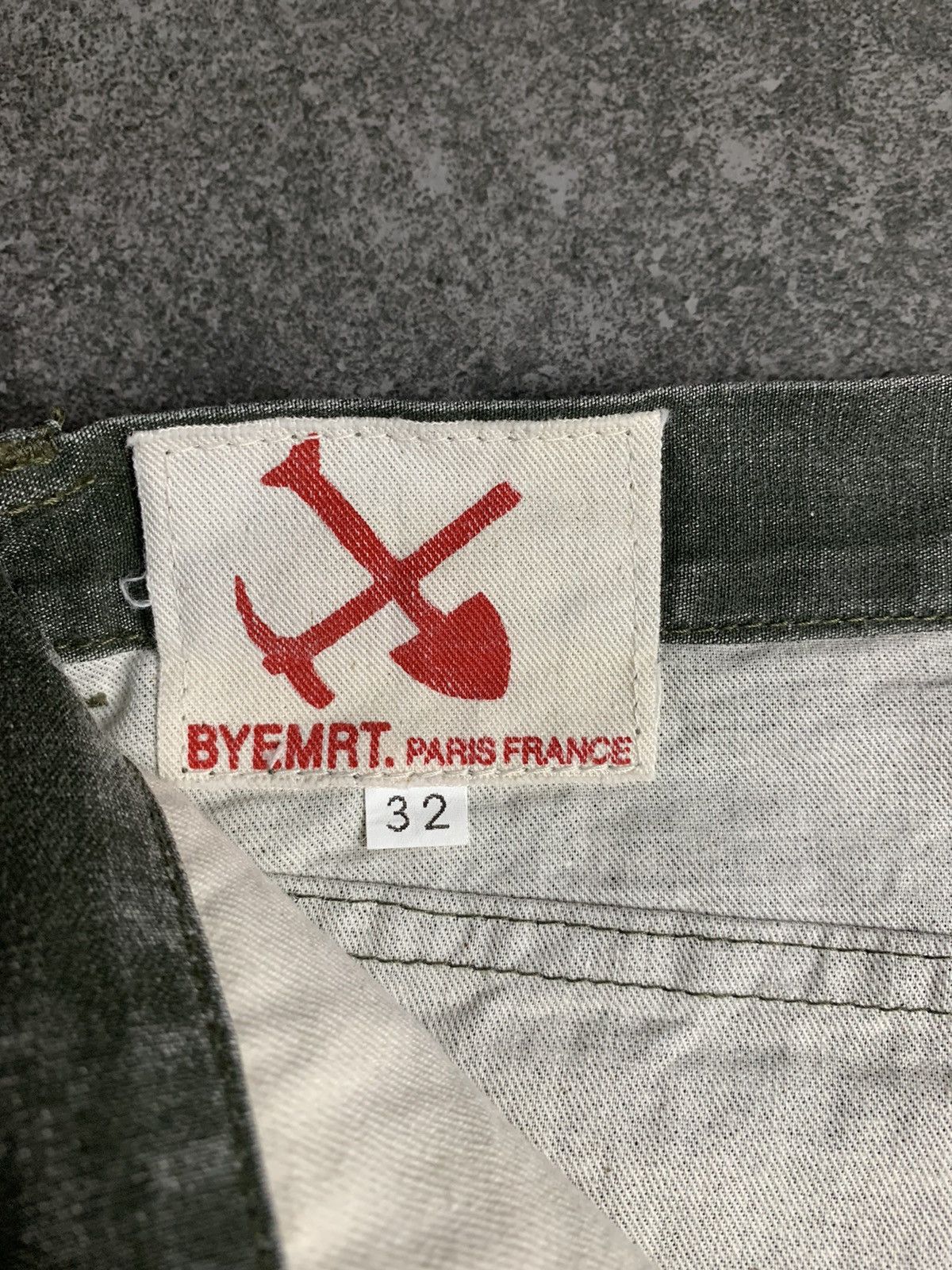 Japanese Brand 2000s ByeMRT Paris Acid Wash Pants Size US 30 / EU 46 - 7 Thumbnail