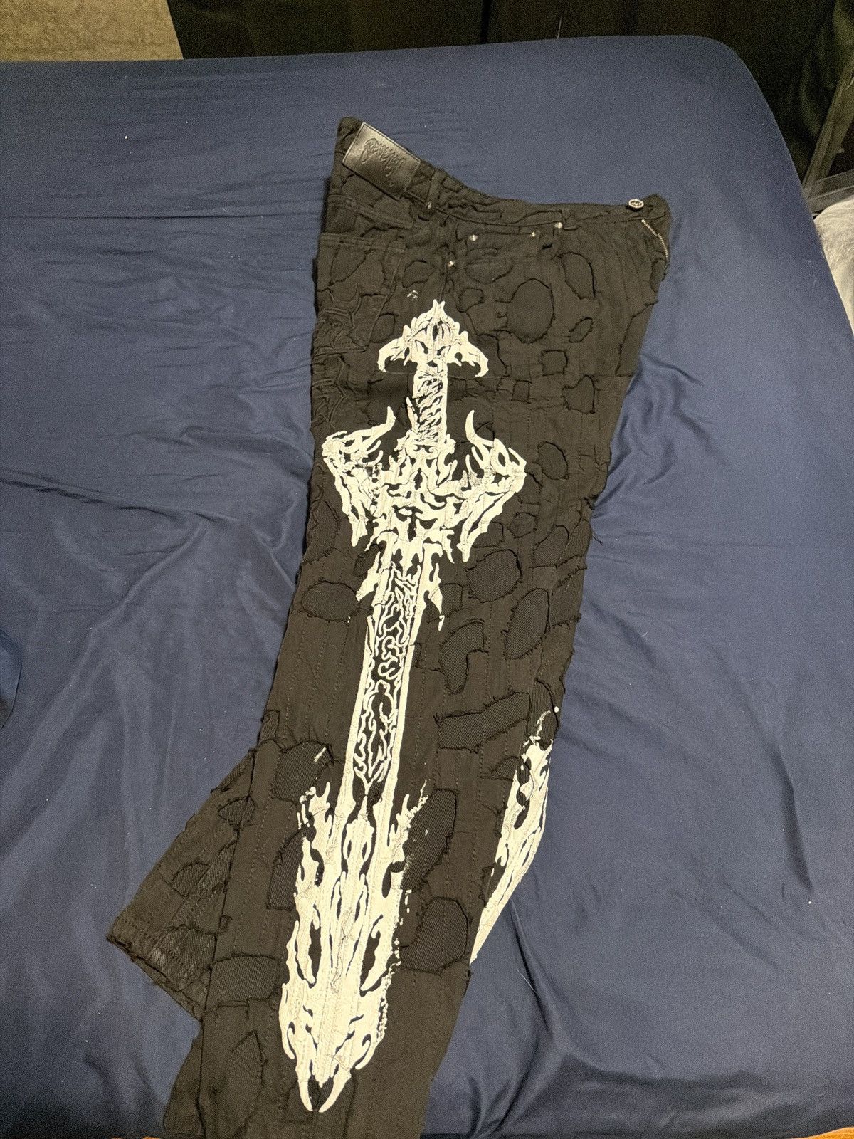 Revenge Revenge blade of sacrifice boro denim Size US 34 / EU 50 - 4 Thumbnail