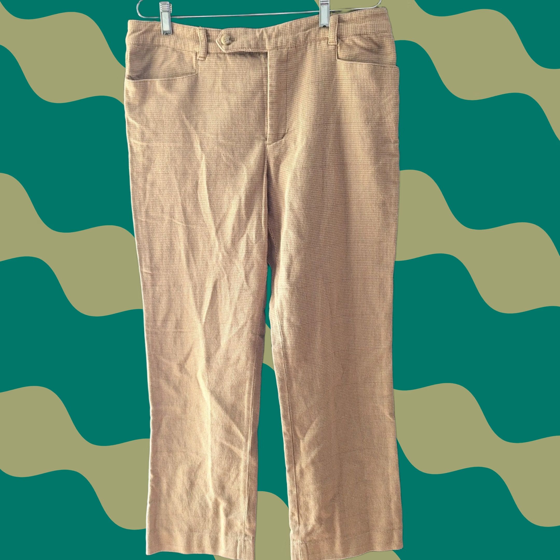 Ralph Lauren Lauren Ralph Lauren Adelle Straight Leg Pants Beige Womens 14 Houndstooth Size 36" / US 14 / IT 50 - 1 Thumbnail