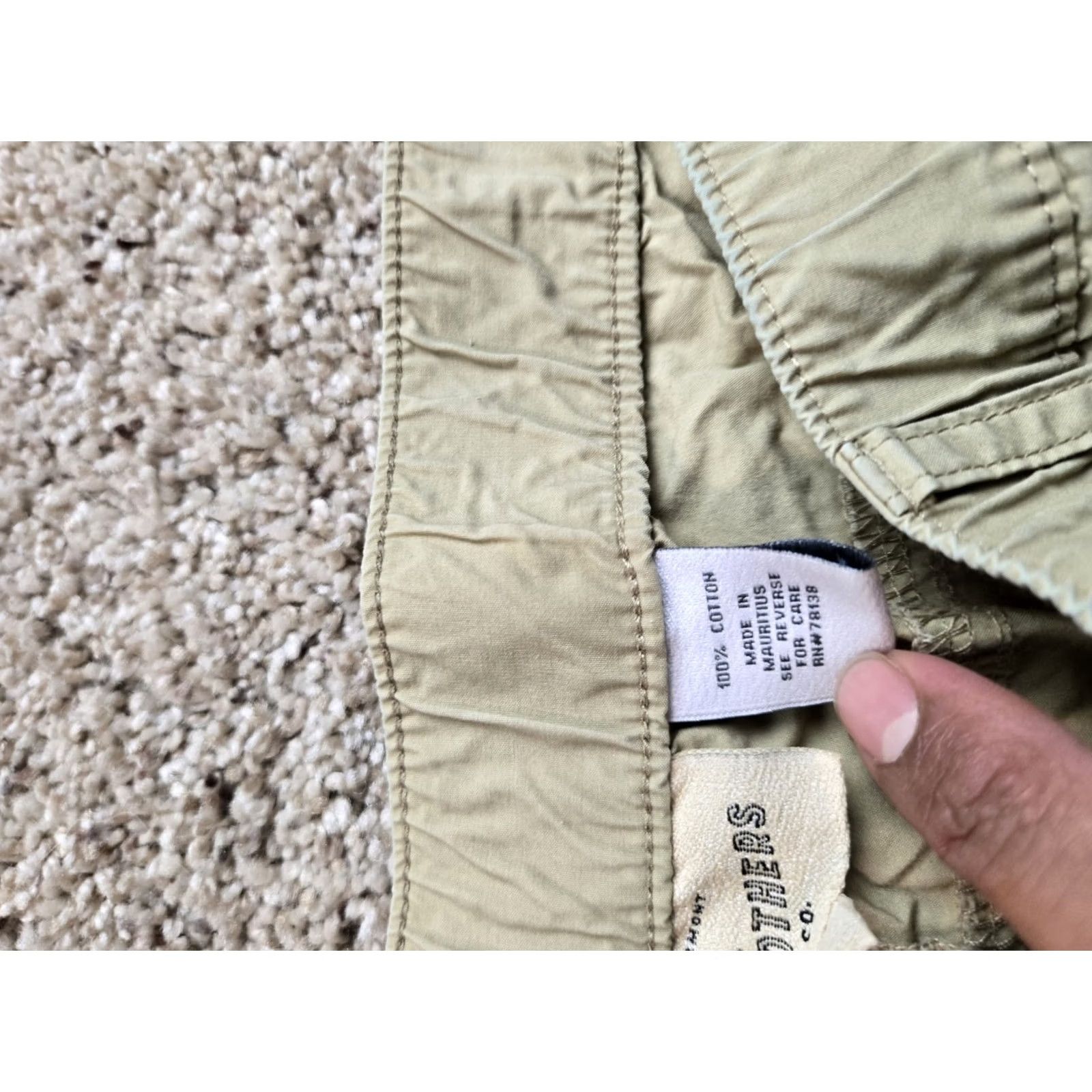 Vintage Columbia Mens Pants 2XL Brown Cotton Straight Leg Inseam 30" Chino Casual Travel Cargo Pocket Zipper Size US 39 - 4 Thumbnail