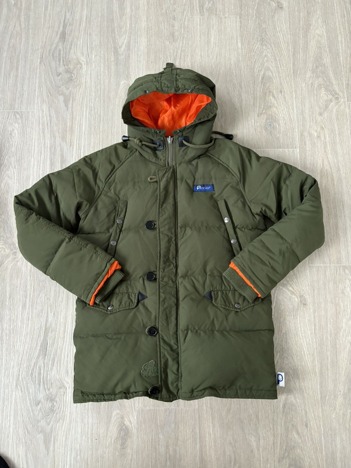 image of Penfield Puffer Jacket Y2K in Green, Men's (Size Small)