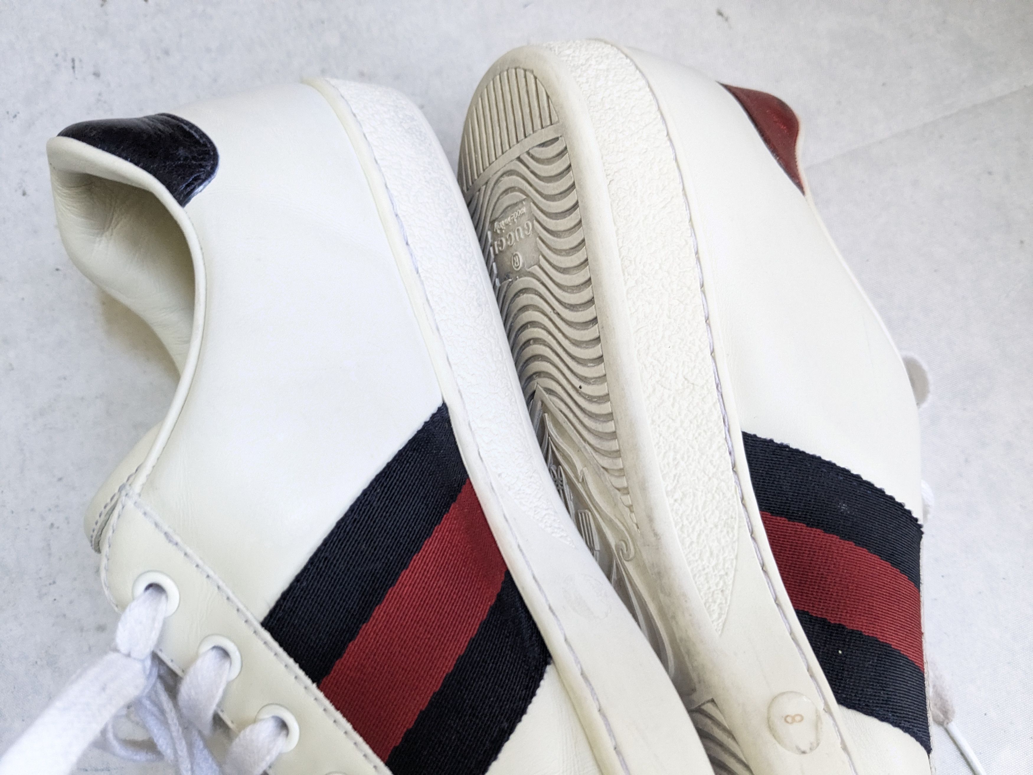 Gucci Gucci Ace Sneakers Loved 8.5 White Low Tops Leather Size US 8.5 / EU 41-42 - 13 Thumbnail