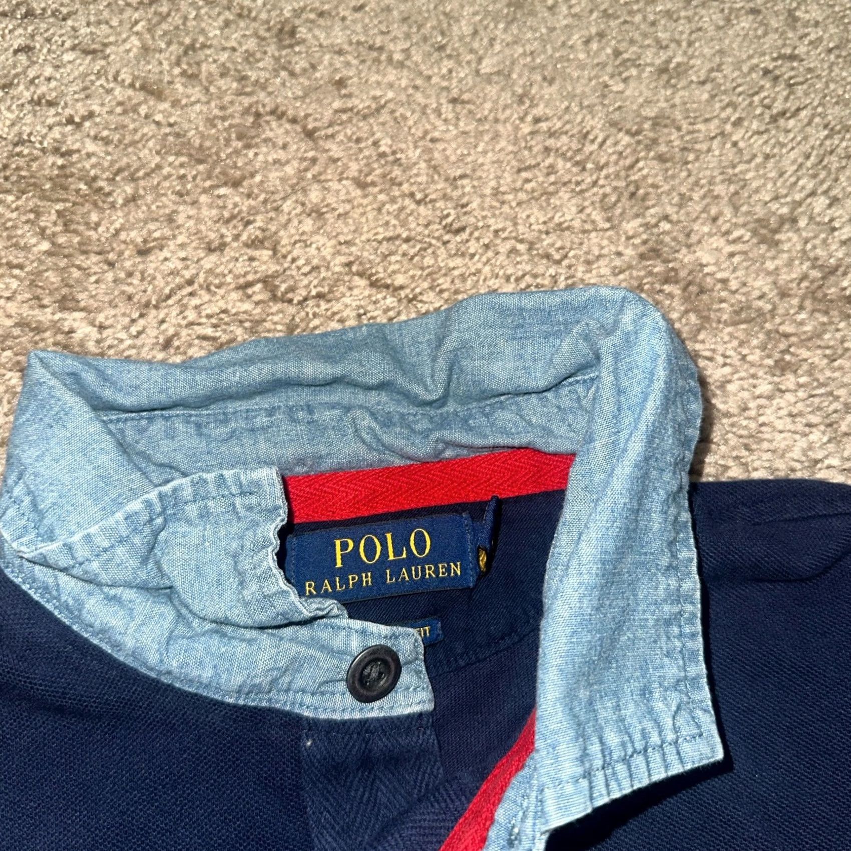 Ralph Lauren Polo Ralph Lauren USA Pony Flag Polo Shirt Mens Medium Navy Button Collared Size US M / EU 48-50 / 2 - 4 Thumbnail