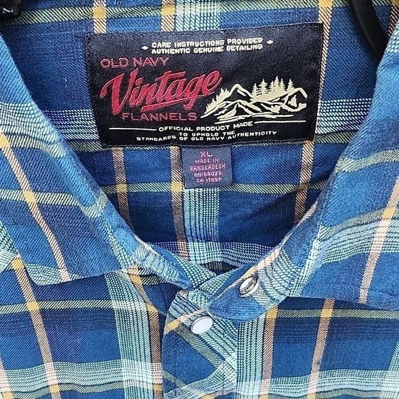 Old Navy Old Navy Vintage Flannels Long Sleeve Western w Pockets Flan Size US XL / EU 56 / 4 - 3 Thumbnail