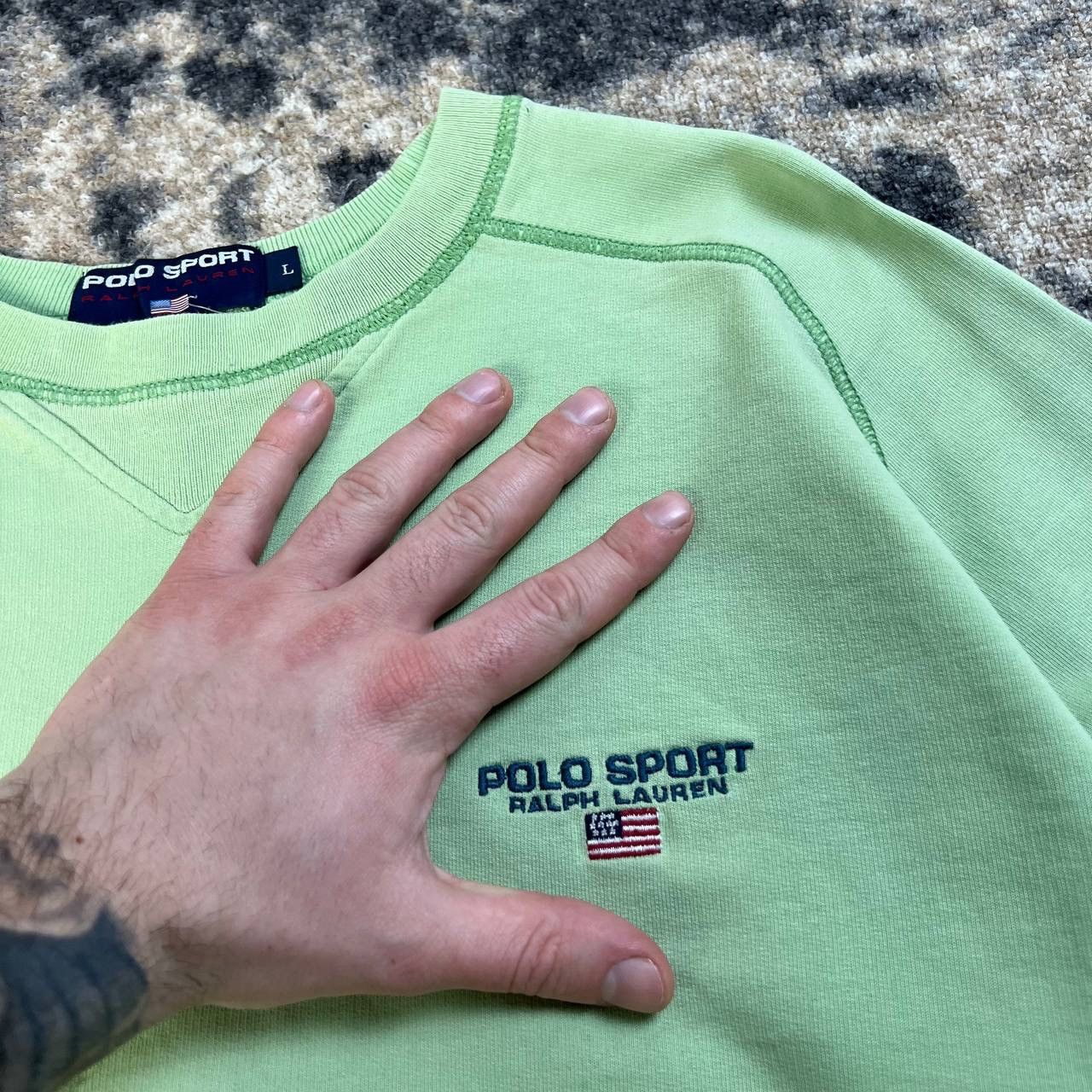 Polo Ralph Lauren Polo Sport Ralph Lauren Luxury Mini Logo Boxy Fit Sweatshirt Size US L / EU 52-54 / 3 - 4 Thumbnail