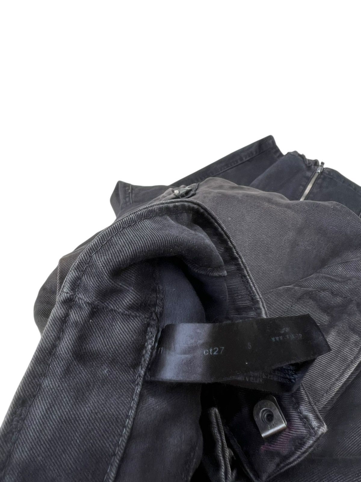 wjk WJK Japan Distressed Sun Faded Black Cargo Trouser Pant Size US 30 / EU 46 - 21 Thumbnail