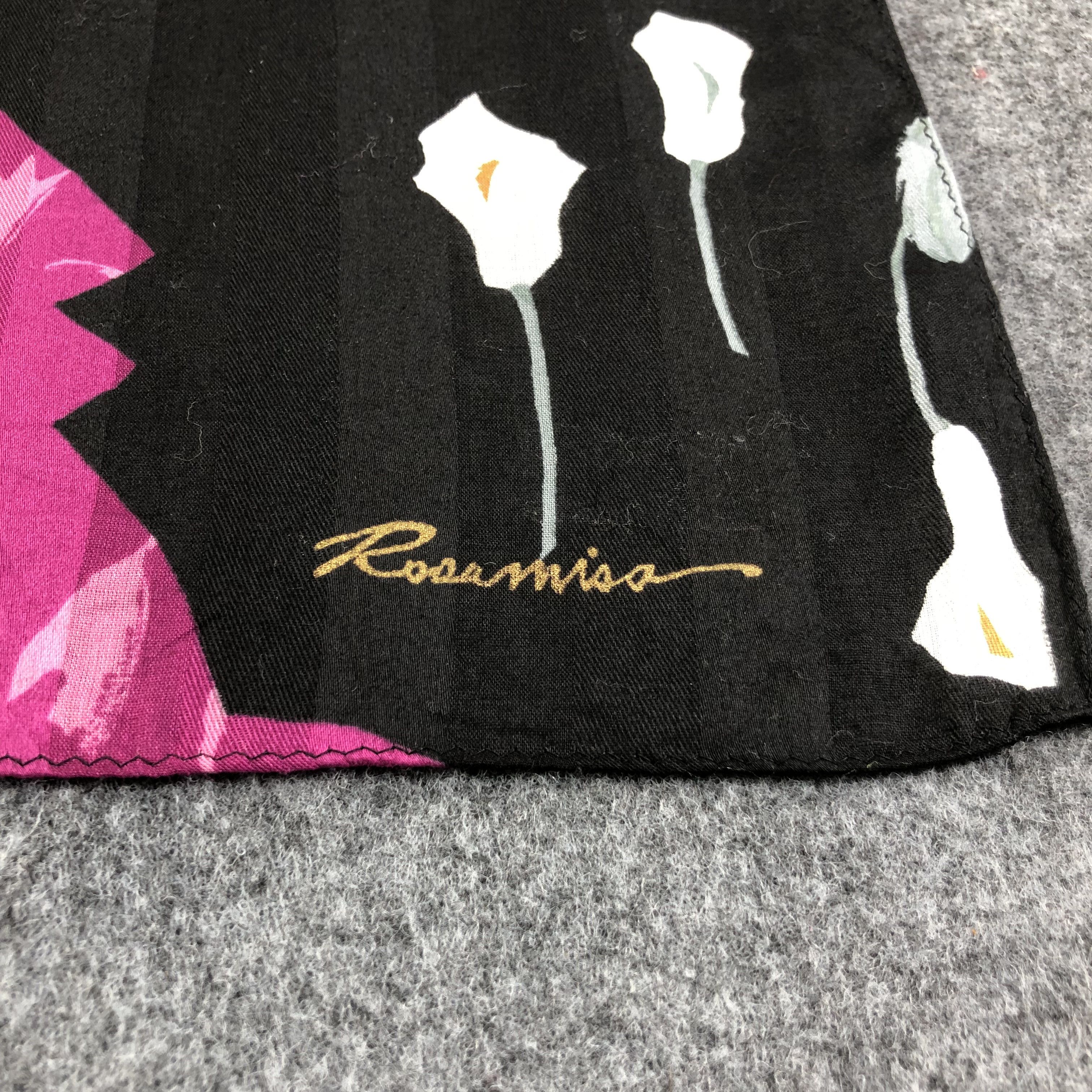 Vintage Rosamisa Diva Luxury Handkerchief Neckerchief Bandana H2226 Size ONE SIZE - 4 Thumbnail