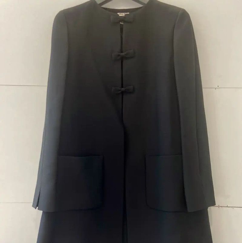 Miu Miu Miu Miu Black Women's Cardigan 0089 Size M / US 6-8 / IT 42-44 - 1 Thumbnail
