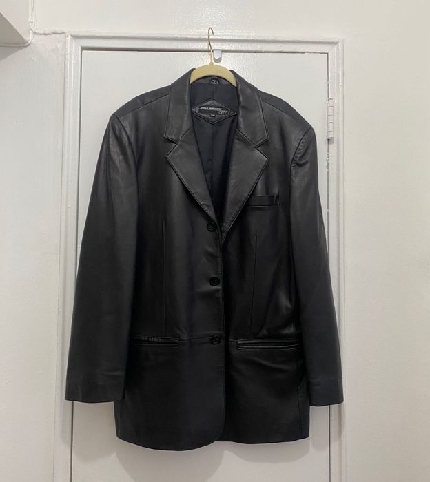 city jones new york men's leather jacket