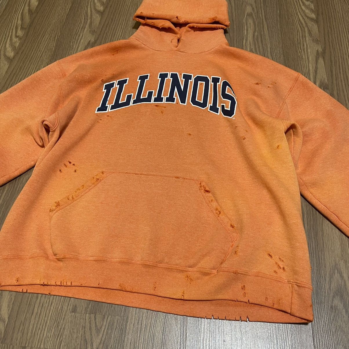 Vintage Vintage Sun faded Illinois hoodie Size US L / EU 52-54 / 3 - 1 Thumbnail