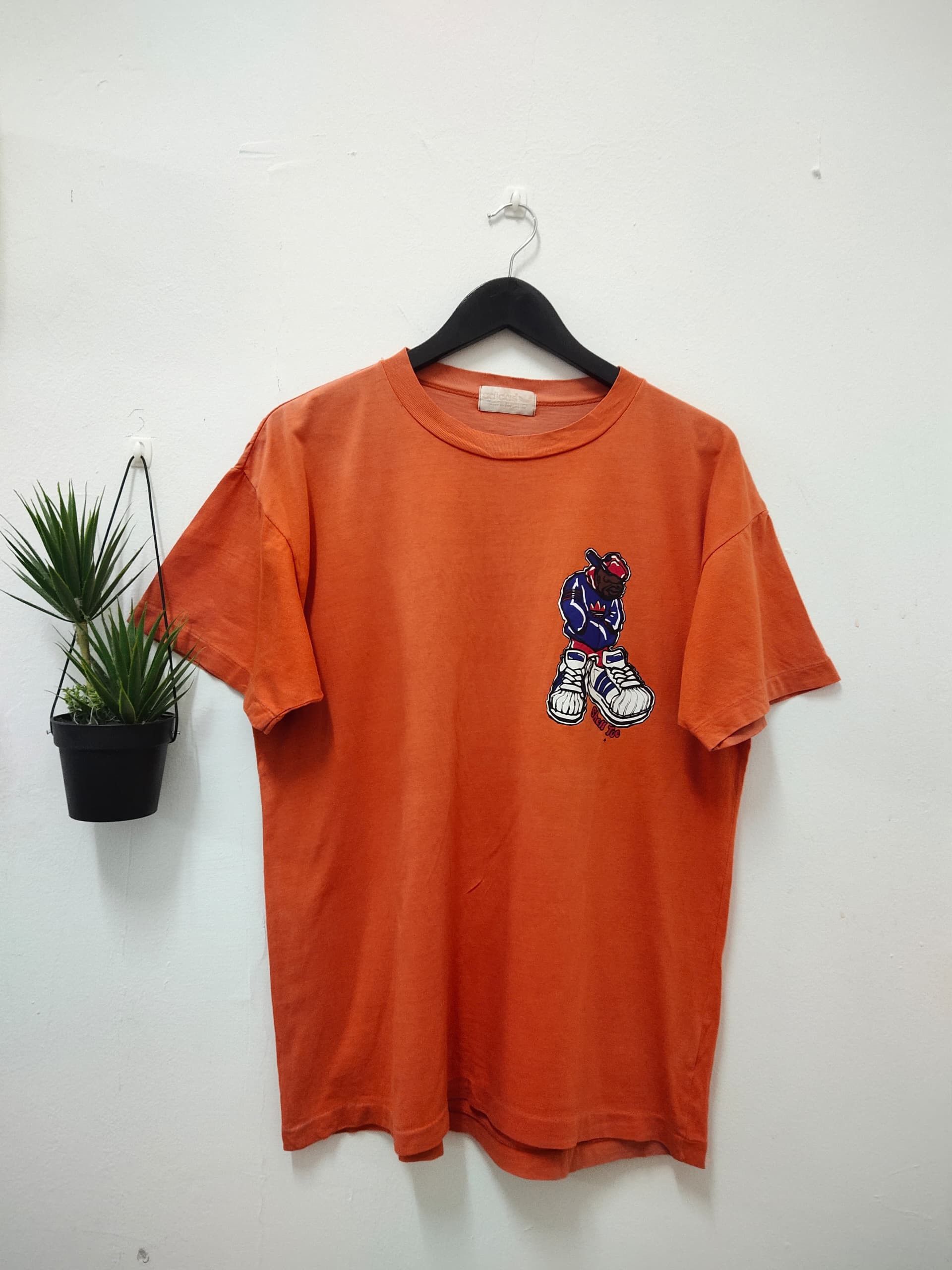 Adidas Vintage 90s Adidas Shell Toe hip hop dj rave skate tees Size US M / EU 48-50 / 2 - 2 Thumbnail