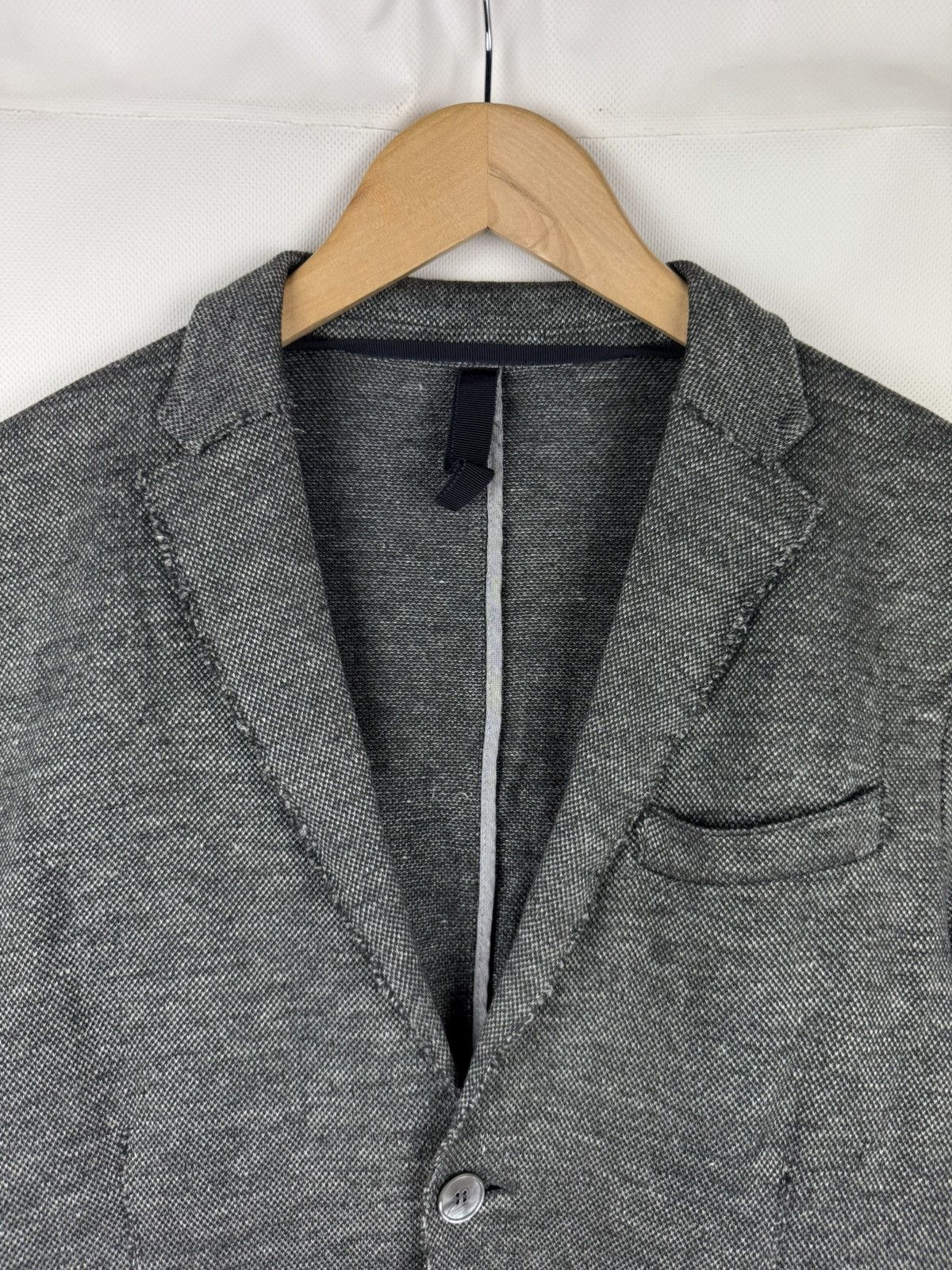 Harris Wharf London Harris Wharf London Cotton / Linen Unlined Blazer Jacket Size 38R - 8 Thumbnail