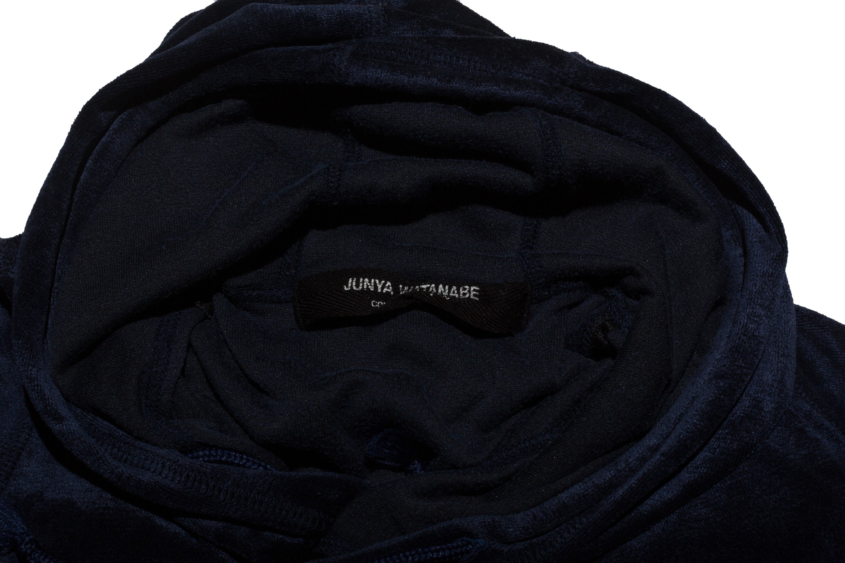 Junya Watanabe CRUSHED VELVET THIN HOODIE Size S / US 4 / IT 40 - 8 Thumbnail