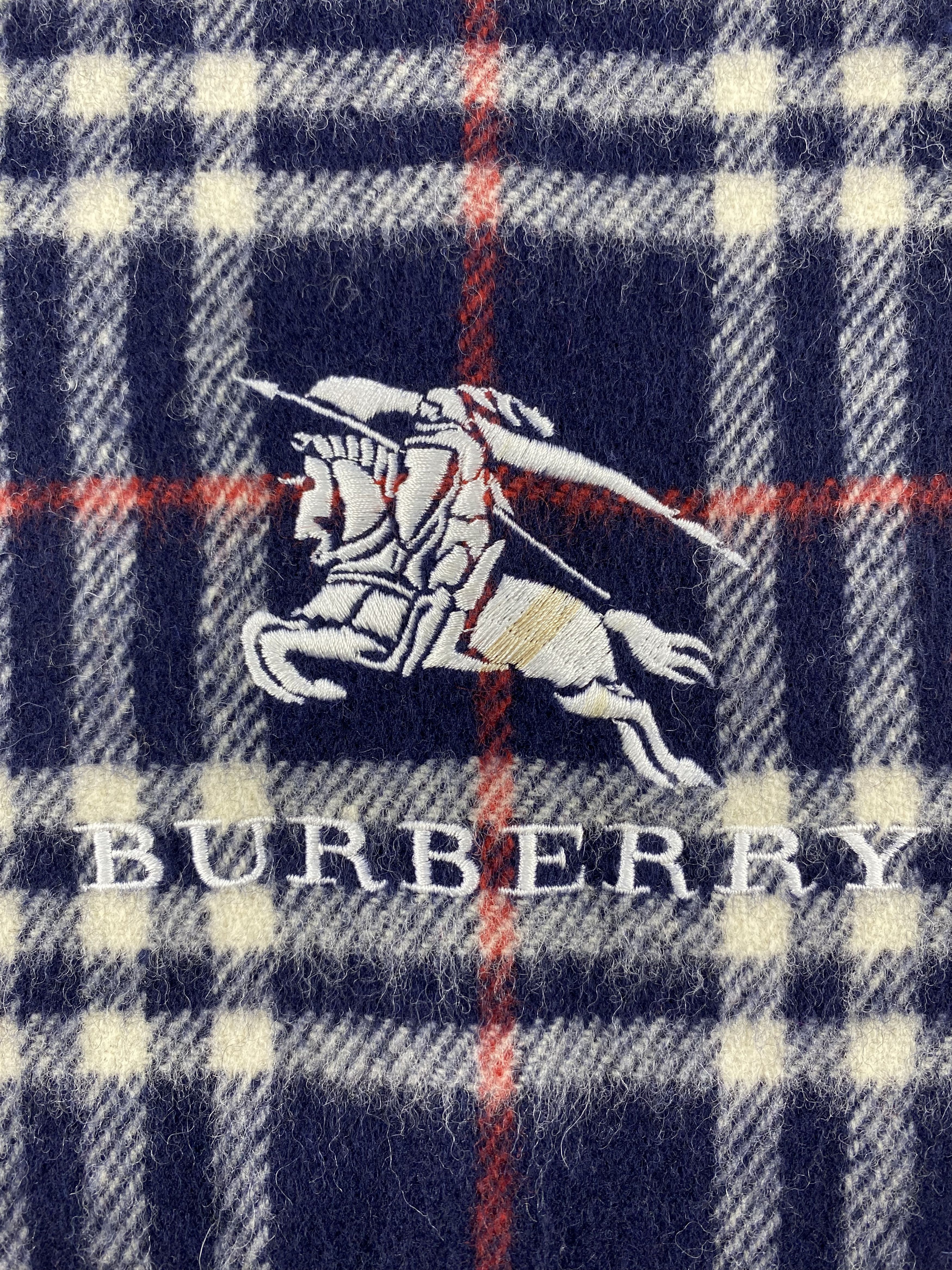 Burberry × Vintage Burberry Scarf / Muffler / Neckwear - WW1147 Size ONE SIZE - 3 Thumbnail