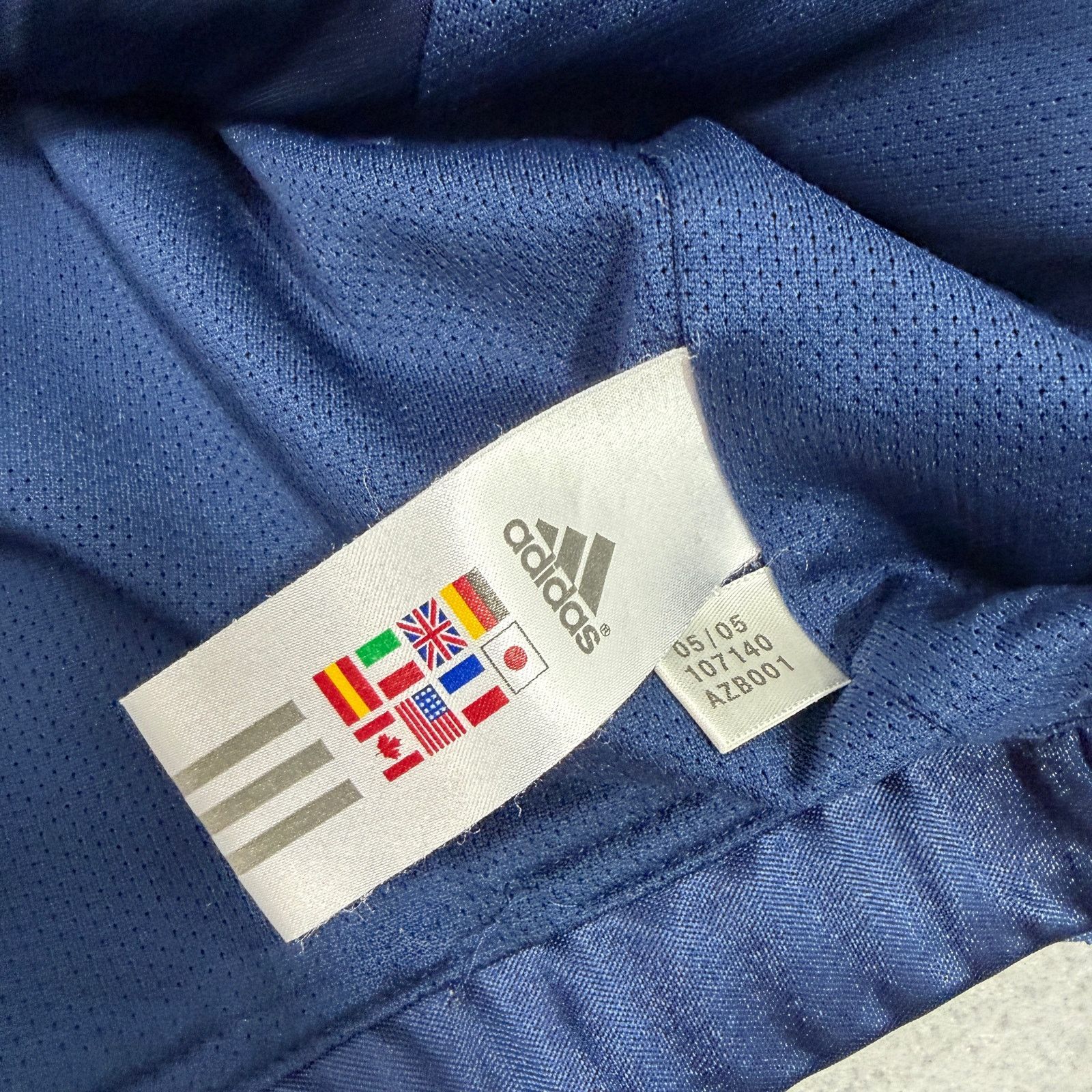 Adidas Vintage Adidas 3 stripe Satin Track Jacket Men's XL Blue Size US XL / EU 56 / 4 - 5 Thumbnail
