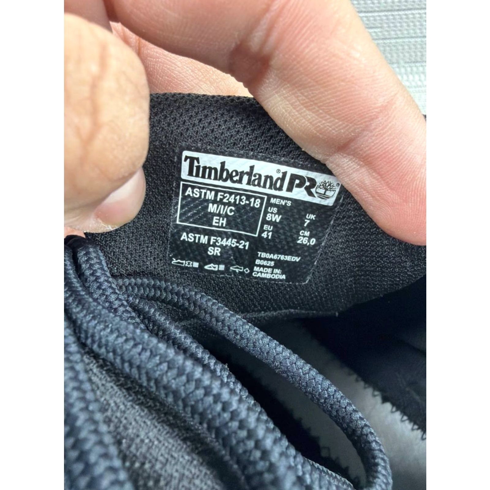 Timberland Timberland PRO Boots Men Size 8 W Switchback LT Composite Toe Work Black Leather Size US 8 / EU 41 - 7 Thumbnail