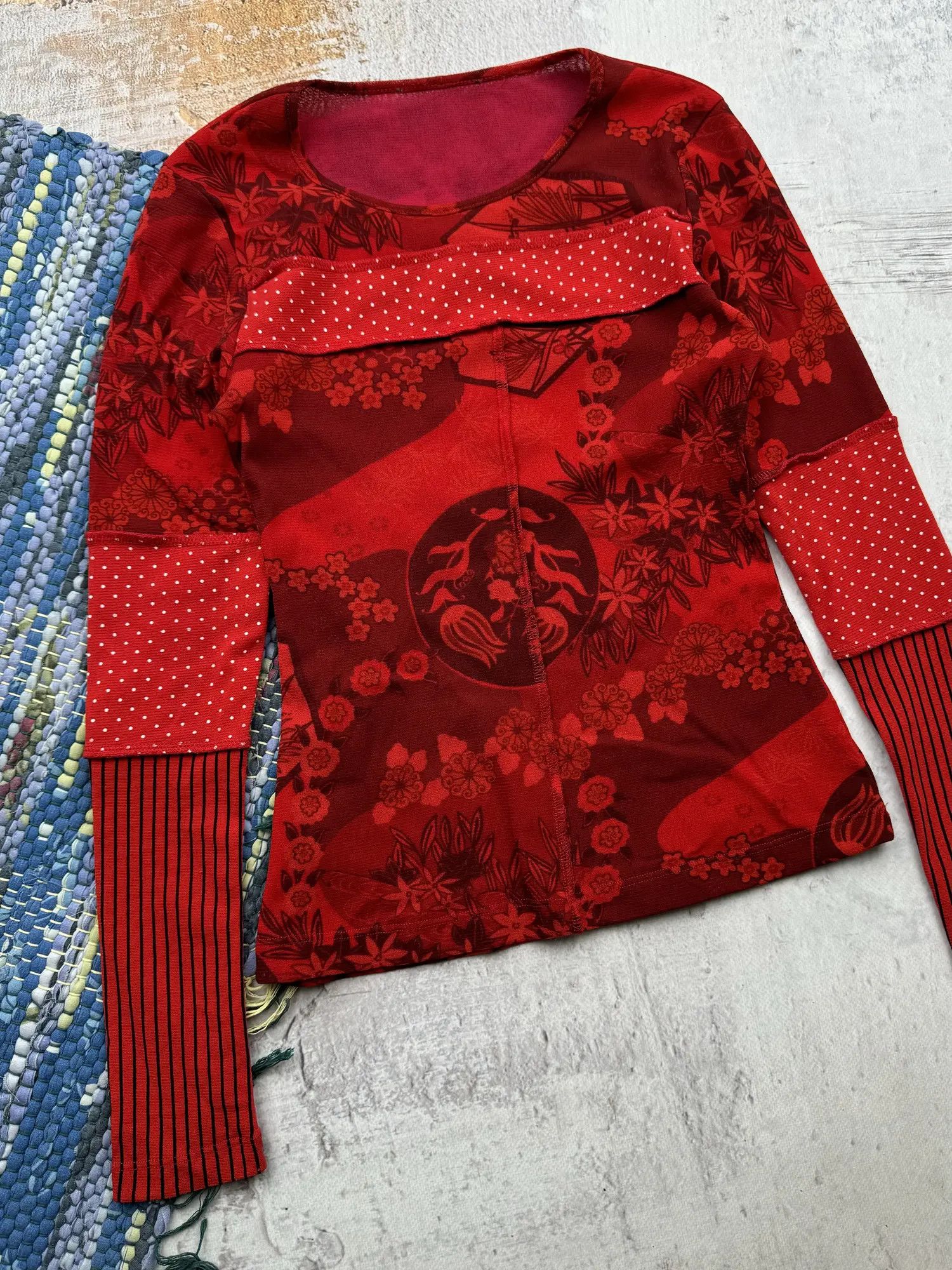 Vintage Vintage Printed Long Sleeve A316(382) Size XS / US 0-2 / IT 36-38 - 2 Thumbnail