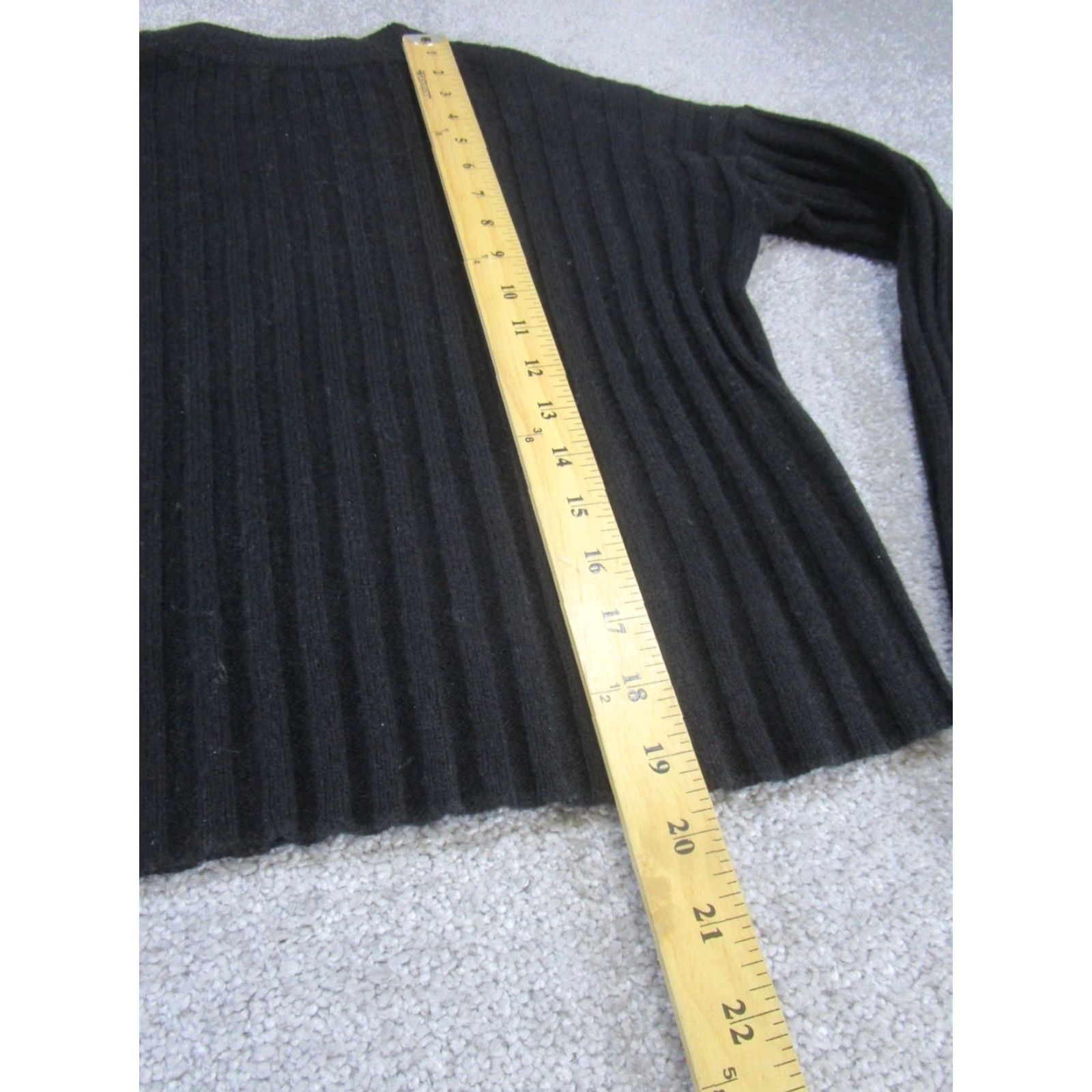 Madewell Madewell Sweater Womens 2XS Ribbed Knit Pullover Black Wool Blend Size XXS / US 00 / IT 34 - 5 Thumbnail