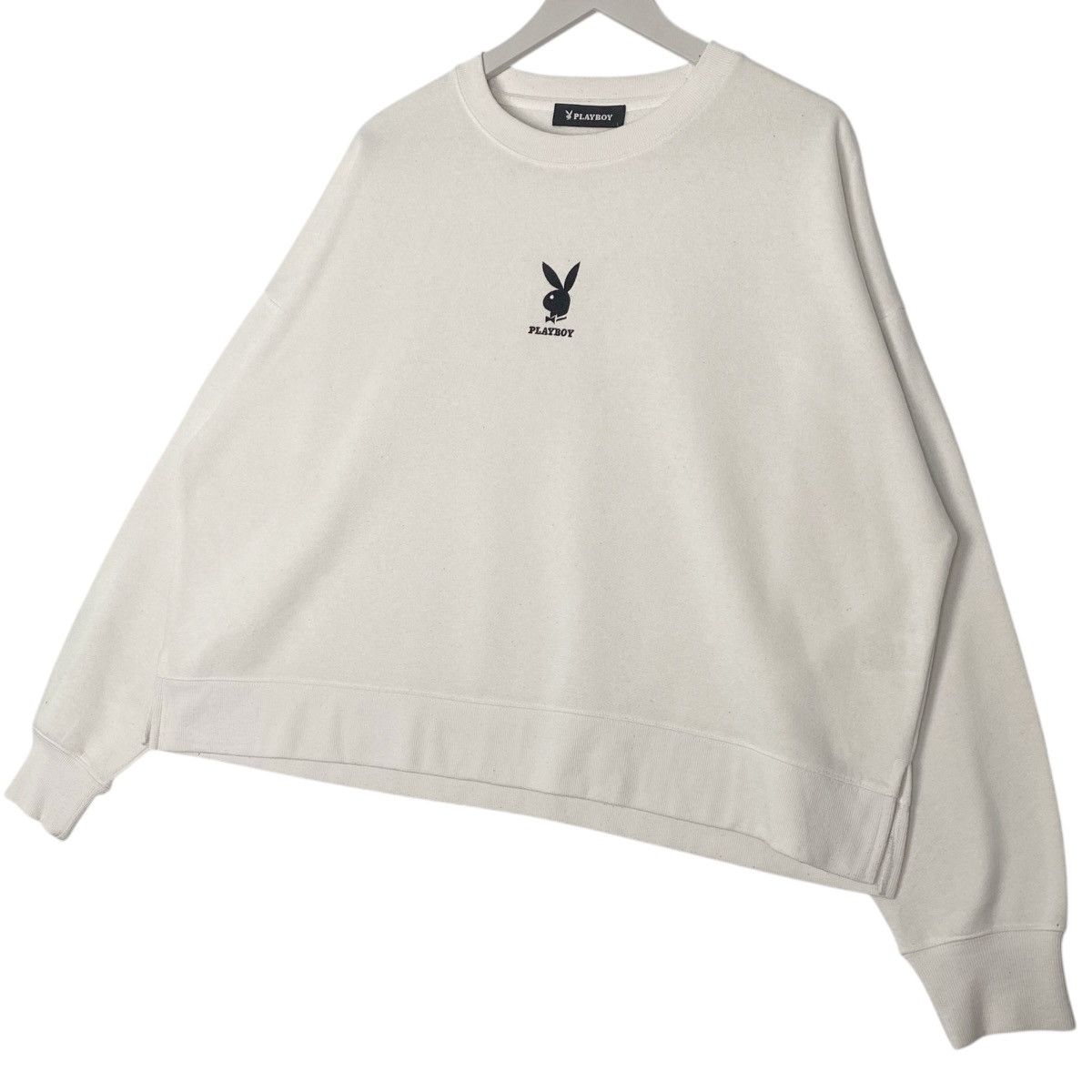 Vintage Vintage Playboy Sweatshirt Crewneck White Small Logo Size L Size US L / EU 52-54 / 3 - 2 Thumbnail