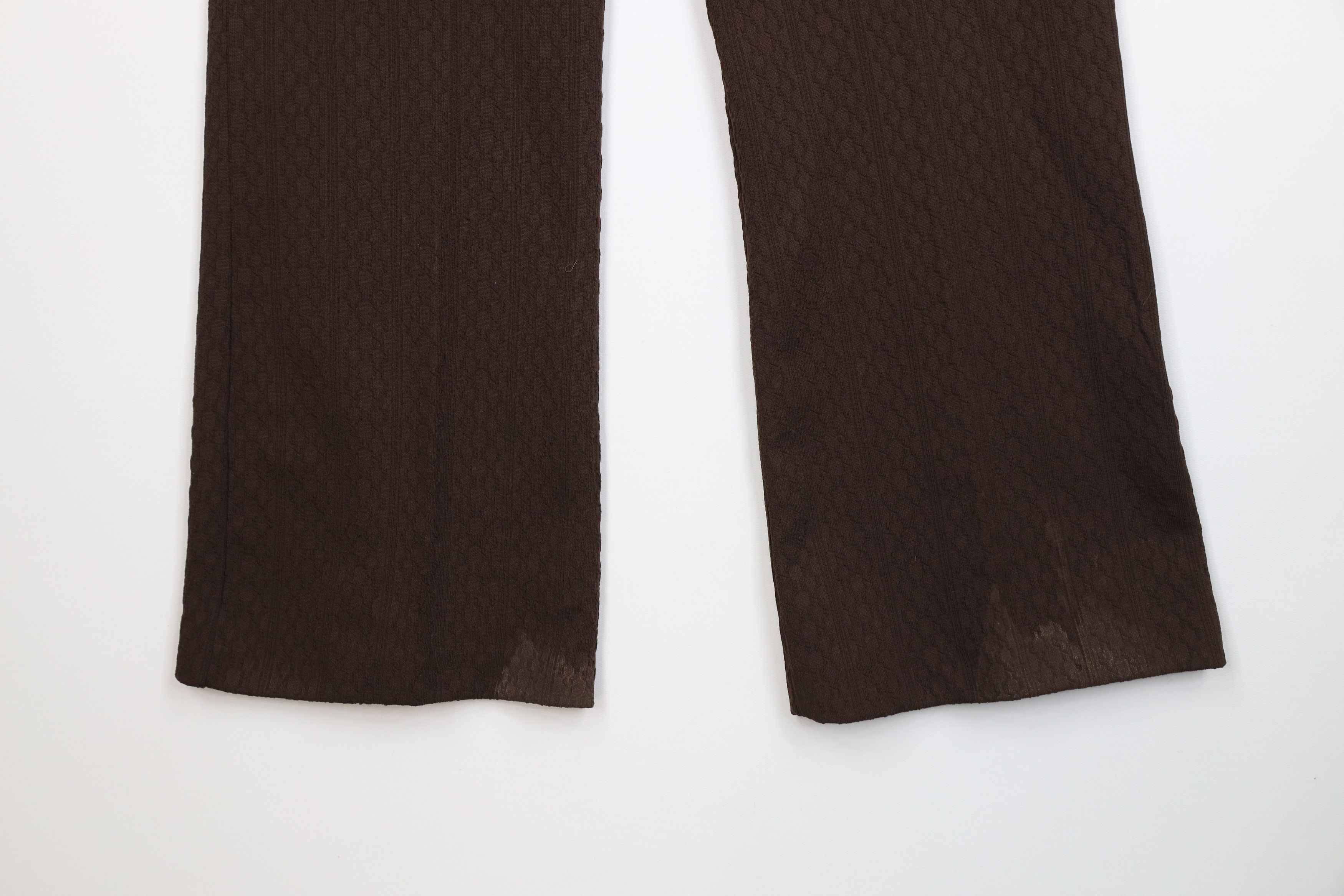 Vintage Vintage 70s Streetwear Knit Bell Bottoms Pants Brown USA Size 38" / US 16 / IT 52 - 10 Thumbnail
