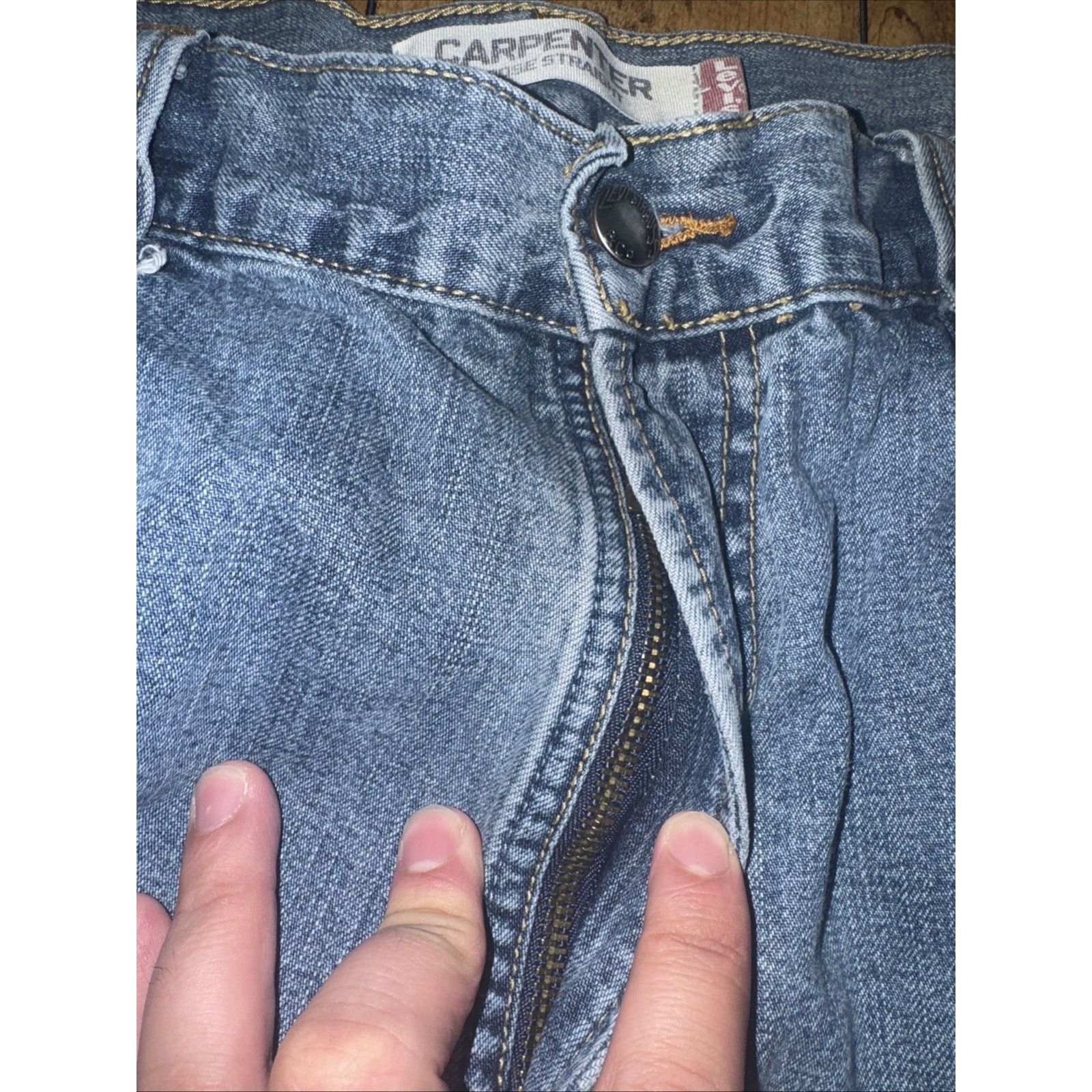 Levi's × Vintage Levi’s Carpenter Jeans 36x30 Loose Fit Baggy Workwear Y2K Size US 36 / EU 52 - 3 Thumbnail
