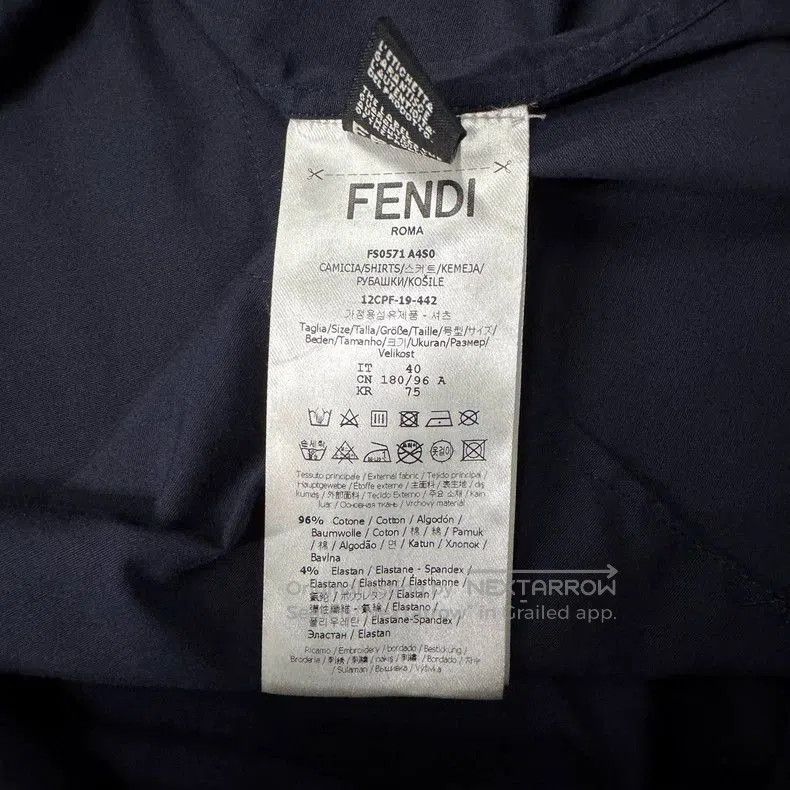Fendi Fendi Blue Striped Print Button. Size US M / EU 48-50 / 2 - 5 Thumbnail