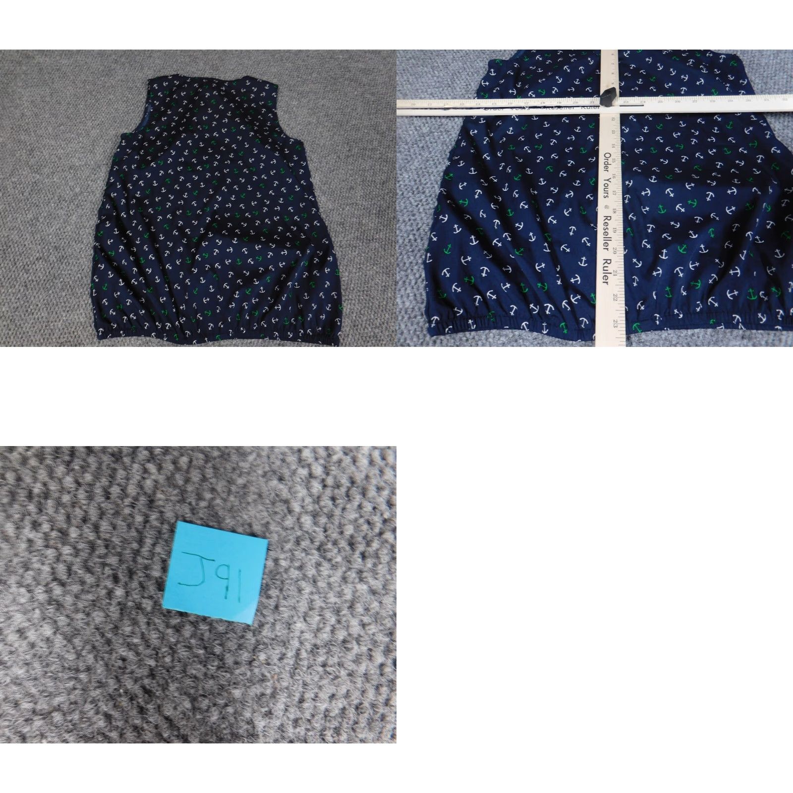 Banana Republic Banana Republic Blouse Small Women Blue Crew Neck Pullover Sleeveless Casual Top Size S / US 4 / IT 40 - 8 Thumbnail