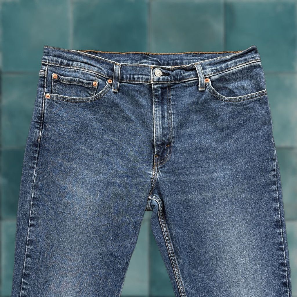 Levi's Levi's 511 Jeans Mens 38x30 Blue Medium Wash Slim Straight Denim Stretch Casual Size US 38 / EU 54 - 1 Thumbnail