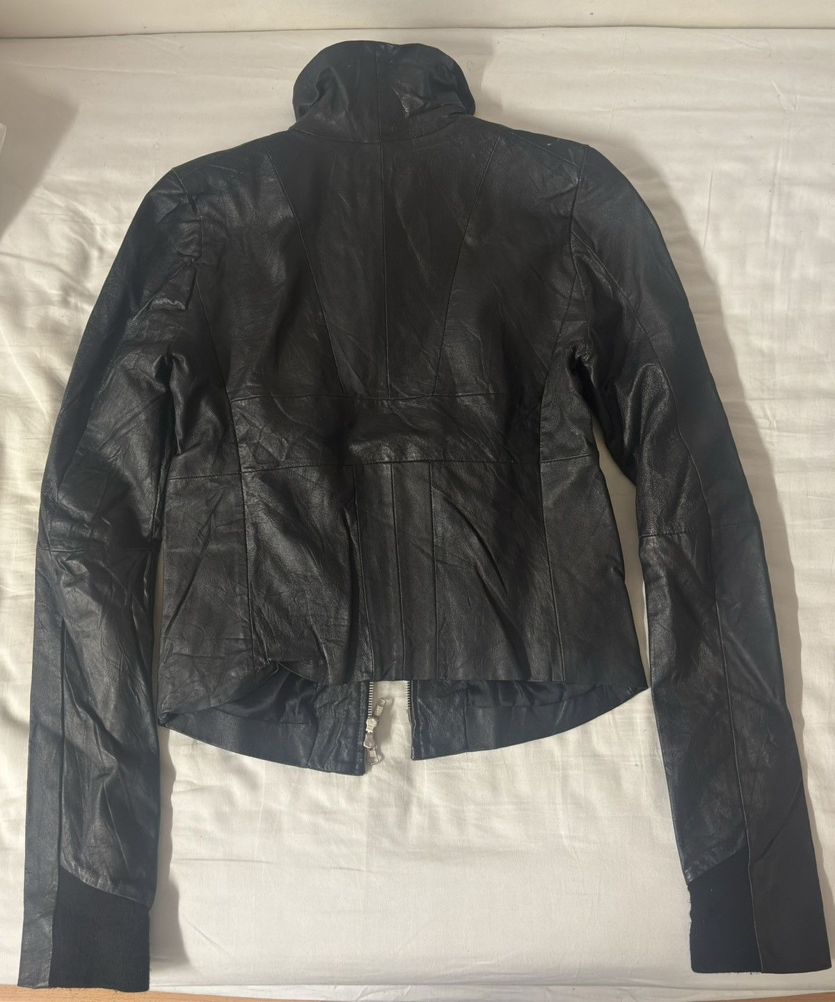 Ekam Ekam Extra Long sleeve leather jacket Size US M / EU 48-50 / 2 - 2 Thumbnail