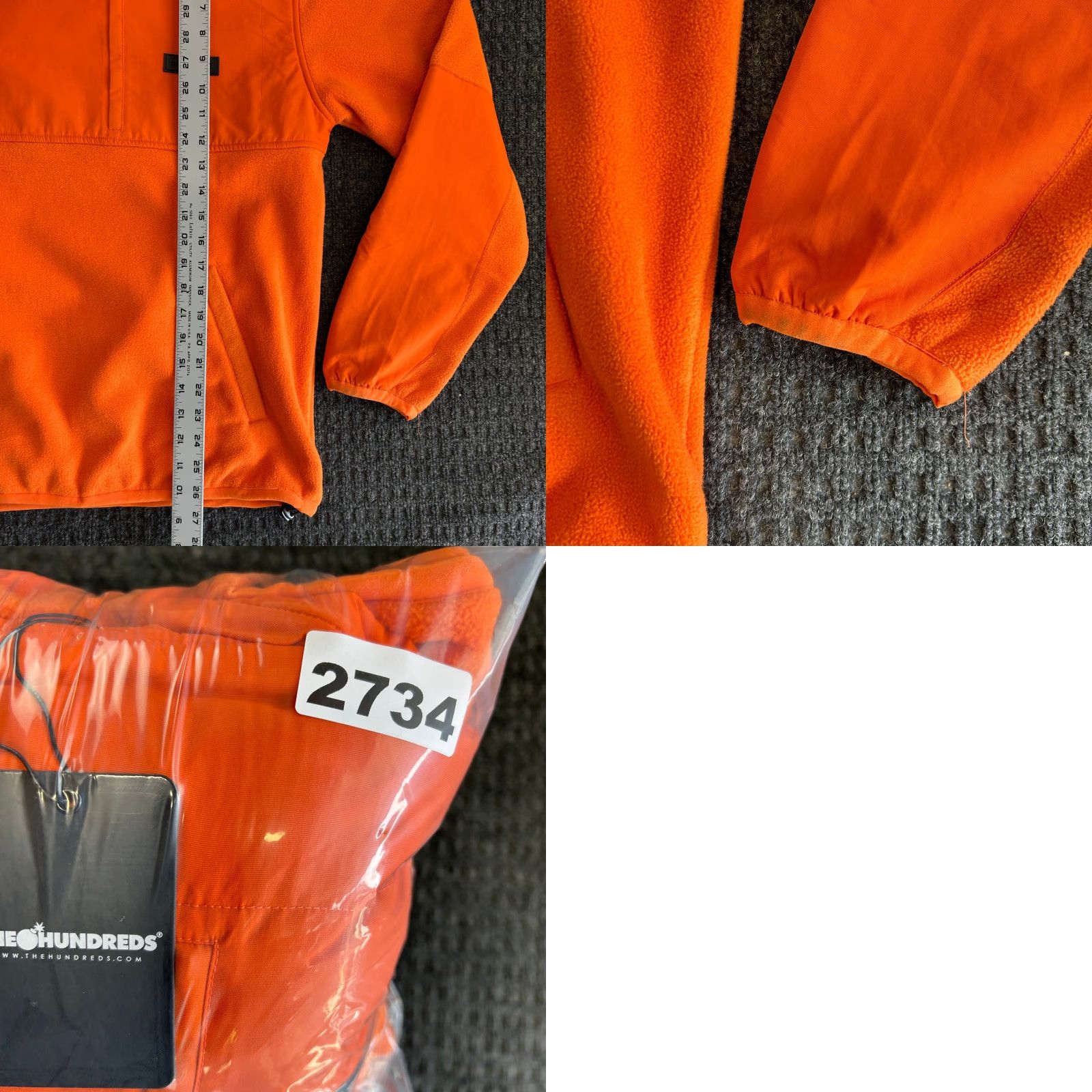 The Hundreds The Hundreds Pullover Hoodie Windbreaker Anorak Fleece Orange S NEW Outdoor Size US S / EU 44-46 / 1 - 8 Thumbnail