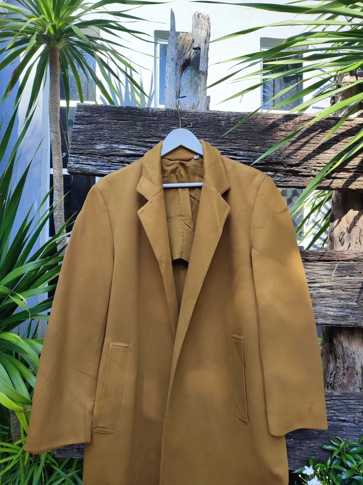 Christophe Lemaire Uniqlo U Camel Brown Minimalist Long Coat – Size L Size US L / EU 52-54 / 3 - 2 Thumbnail