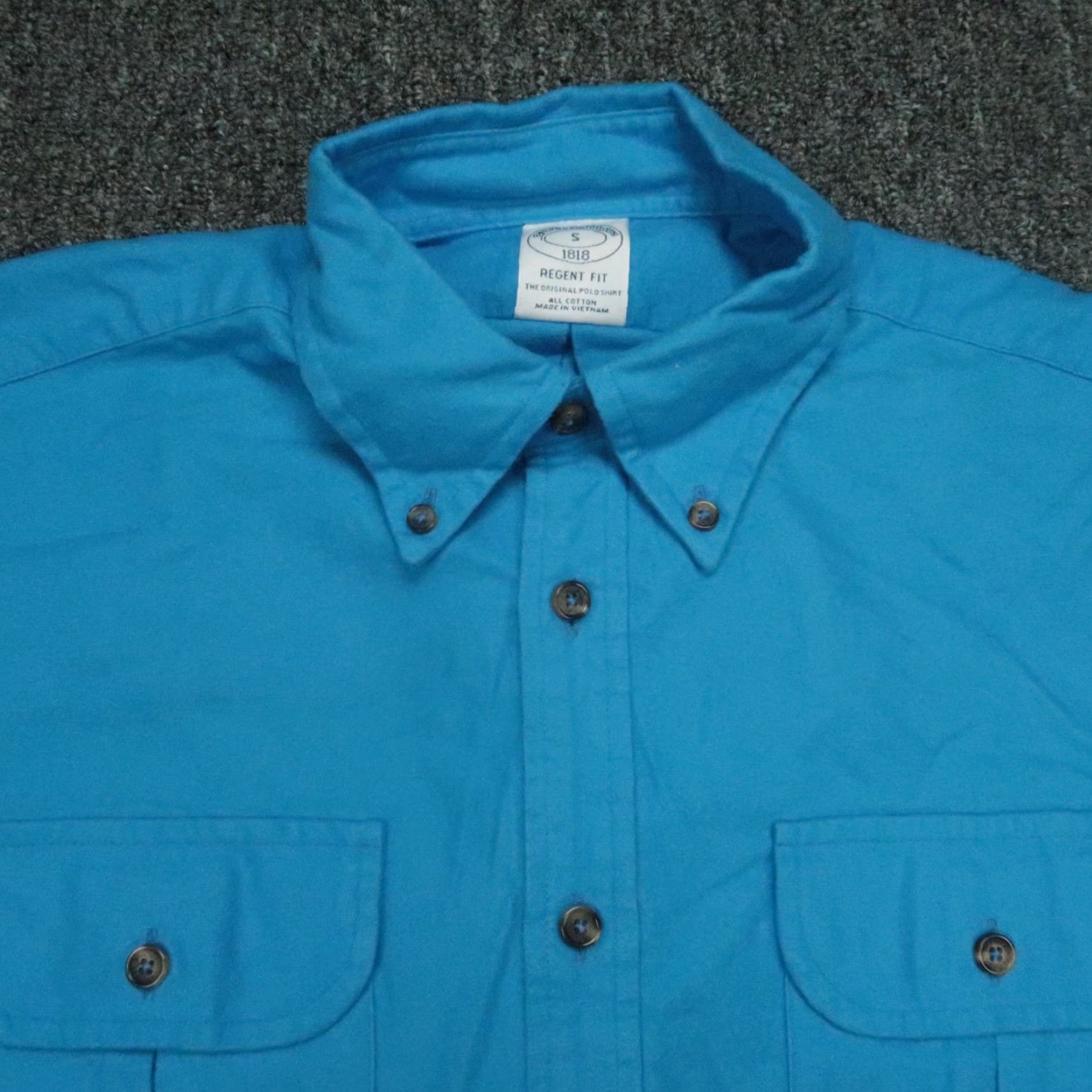 Brooks Brothers Brooks Brothers Shirt Mens Small Blue Regent Fit Chamois Button Down Long Sleeve Size US S / EU 44-46 / 1 - 2 Thumbnail