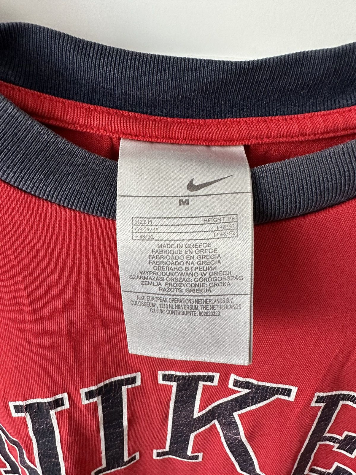 Nike 90’s NIKE vintage faded red t shirt big logo Size US M / EU 48-50 / 2 - 7 Thumbnail